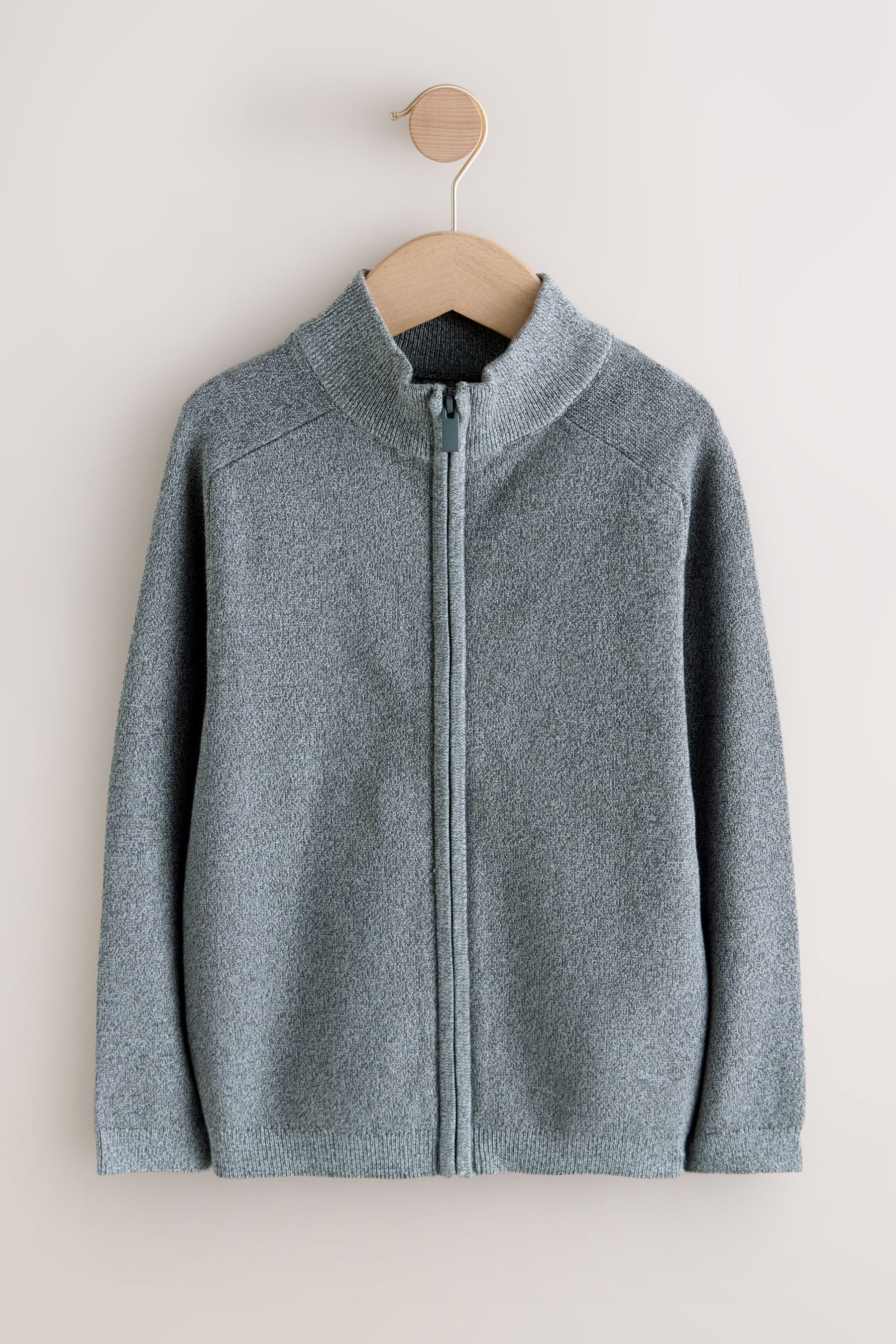 Strickjacke Strickjacke mit durchgehendem Reißverschluss