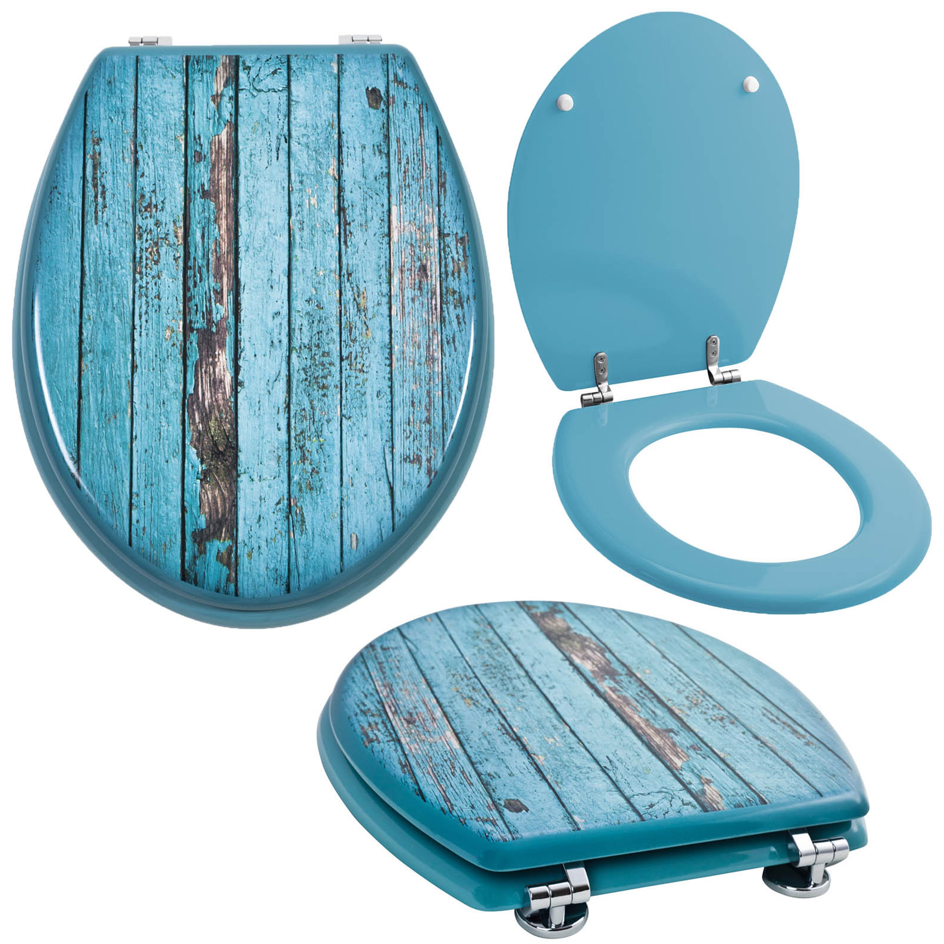 Grafner WC-Sitz WC Sitz aus MDF Toilettensitz mit Absenkautomatik verschiedene Motive, Absenkautomatik