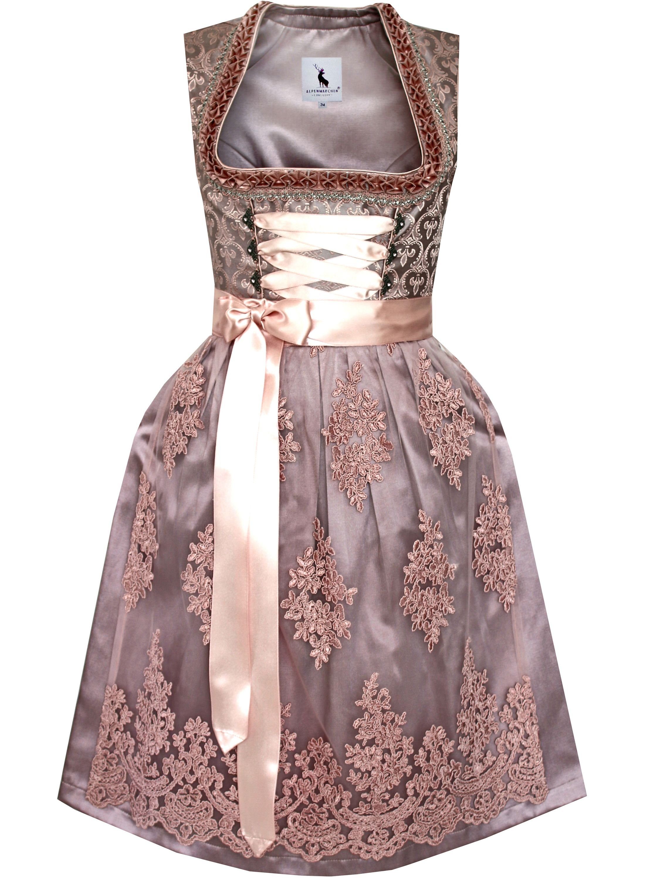 Alpenmärchen Dirndl Dirndl Vroni in altrosa günstig online kaufen