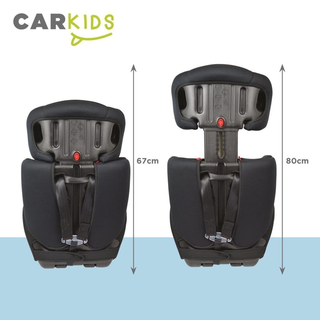 Carkids Autokindersitz Auto-Kindersitz für Schwarz Gruppe 1/2/3