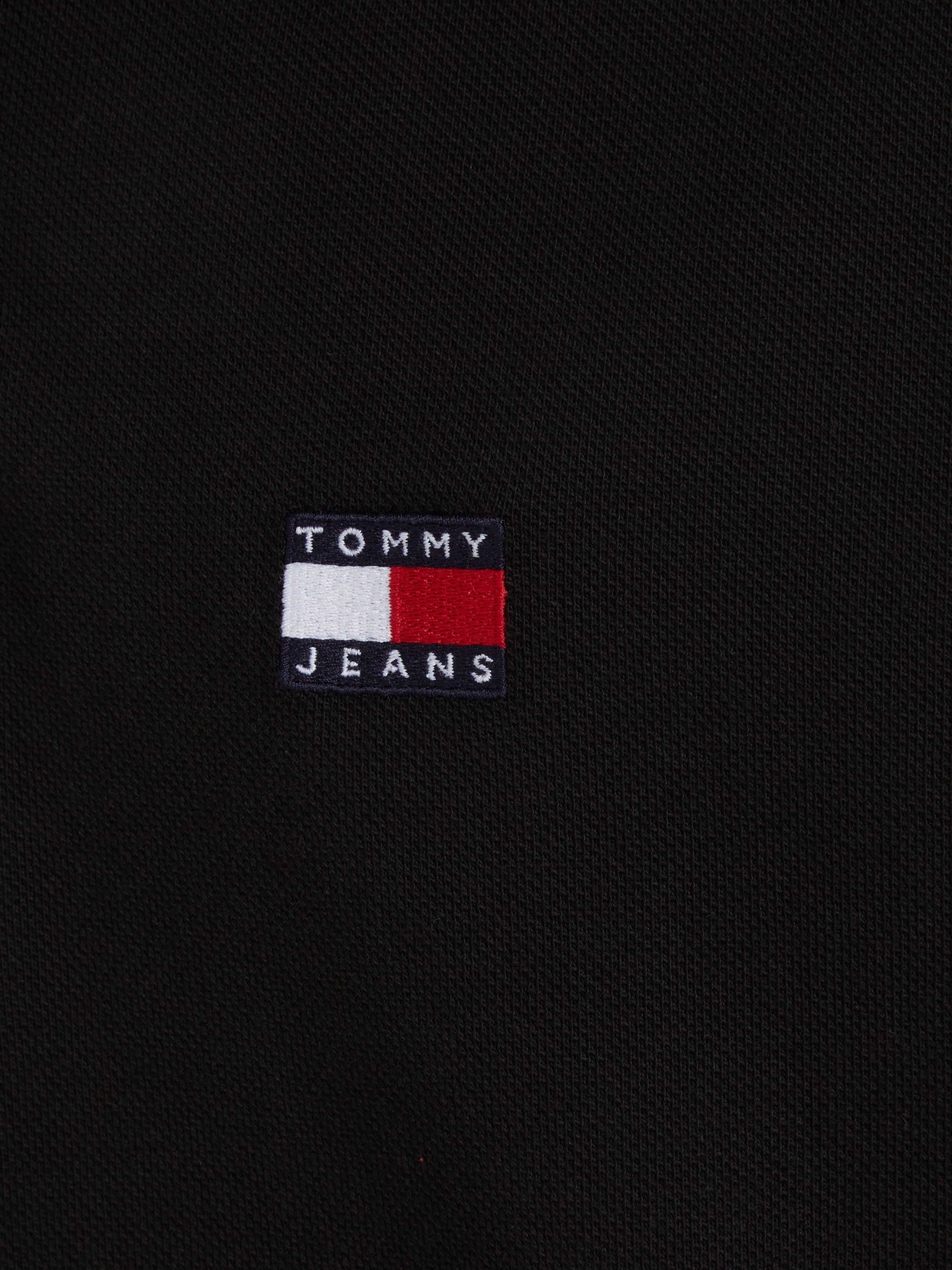 POLO Tommy BADGE REG TJM Black mit Jeans Poloshirt Polokragen