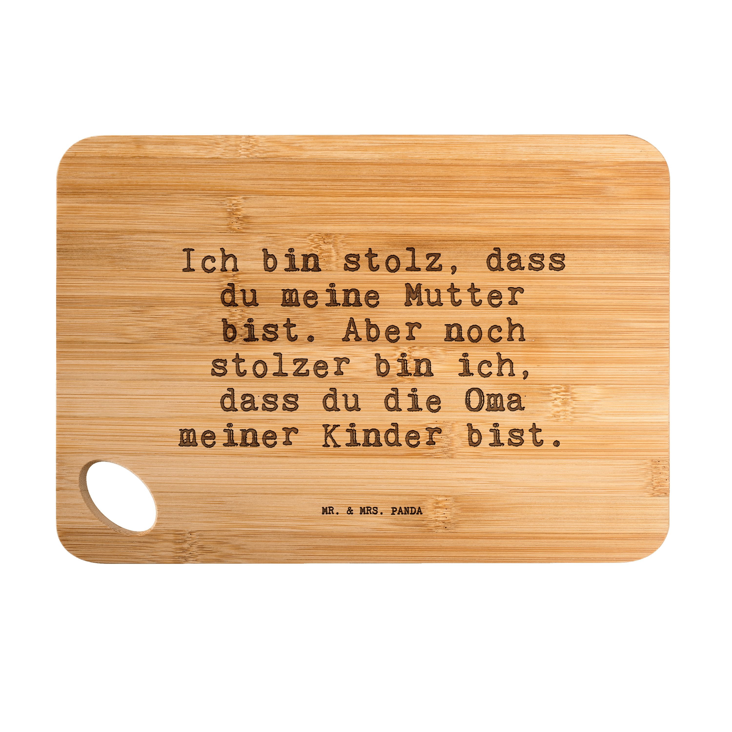 Mr. & Mrs. Panda Servierbrett »Ich bin stolz, dass... Transparent