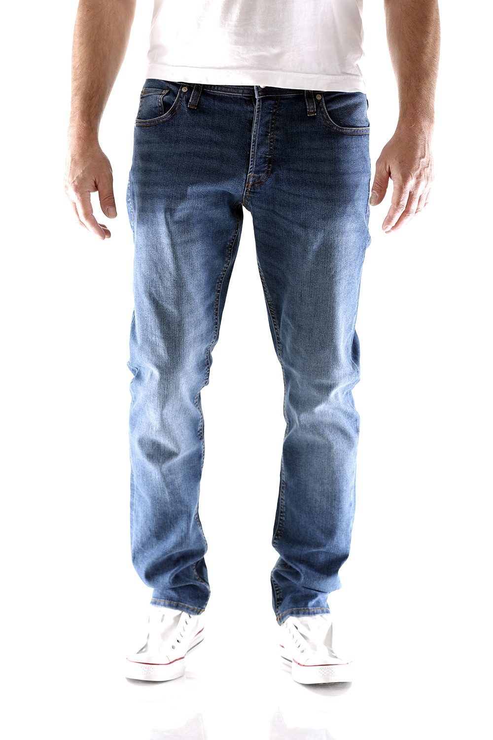 Regular-fit-Jeans Jack & Jones Clark Original Regular Fit Herren Jeans Hose