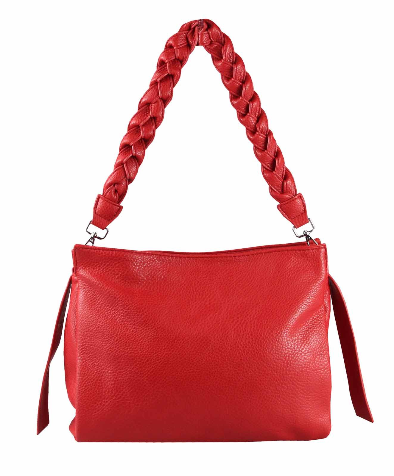 Schultertasche Damen Tasche Shopper FLECHTOPTIK Hobo Bag Umhängetasche Crossover