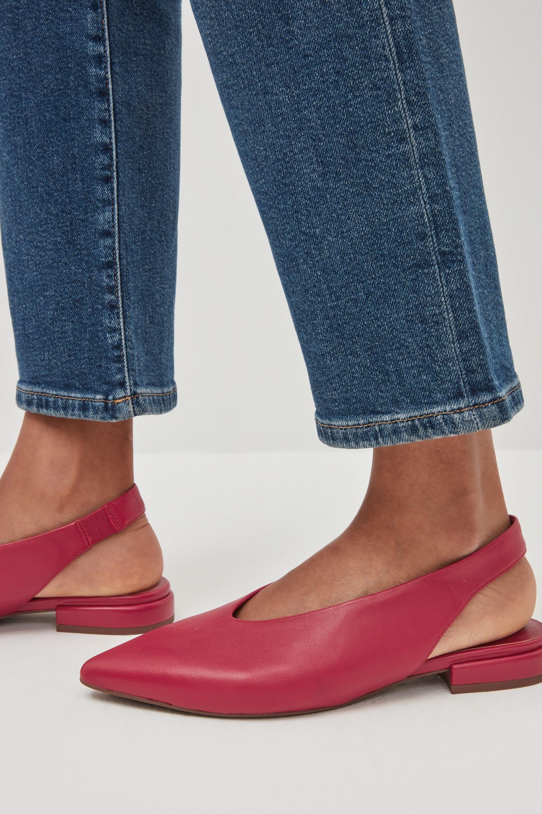 Next Forever Slingsandale (1-tlg) Leder Red Slingbacks aus Comfort®