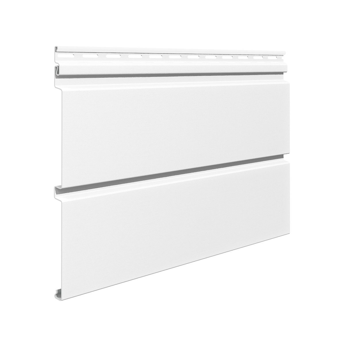 Vox Verkleidungspaneel Canadian Siding Rundprofil 2-Brett 3,85 m Stück 0,9625qm weiss, BxL: 18,50x385,00 cm, 1,1 qm, (Stückweise 1 Paneel, 1,10 qm) Geringer Wartungsaufwand, pflegeleicht, abwaschbar, Leichtgewicht