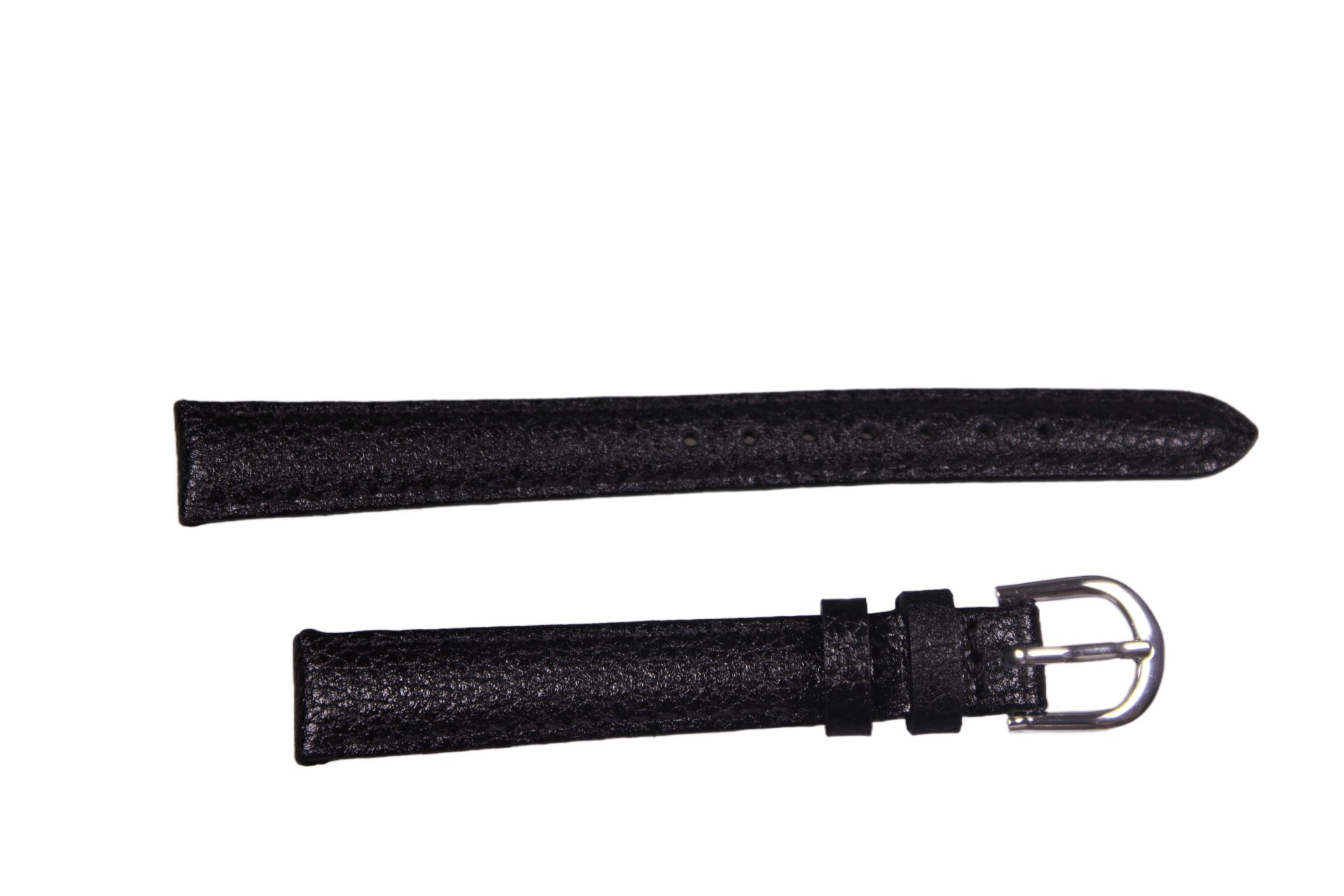 Eichmüller Uhrenring Uhrenband Rauleder Schwarz 12 mm, (2-tlg), Echt Leder