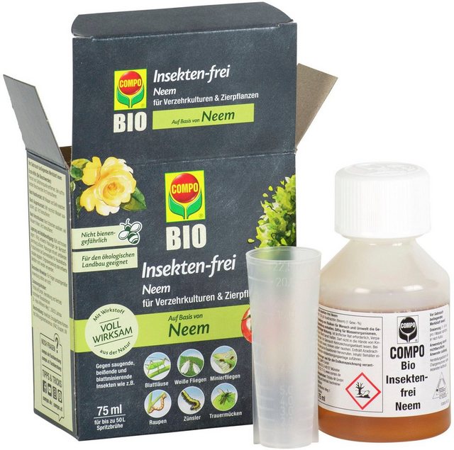 Compo Insektenvernichtungsmittel »Bio Insekten-frei Neem«, 75 ml
