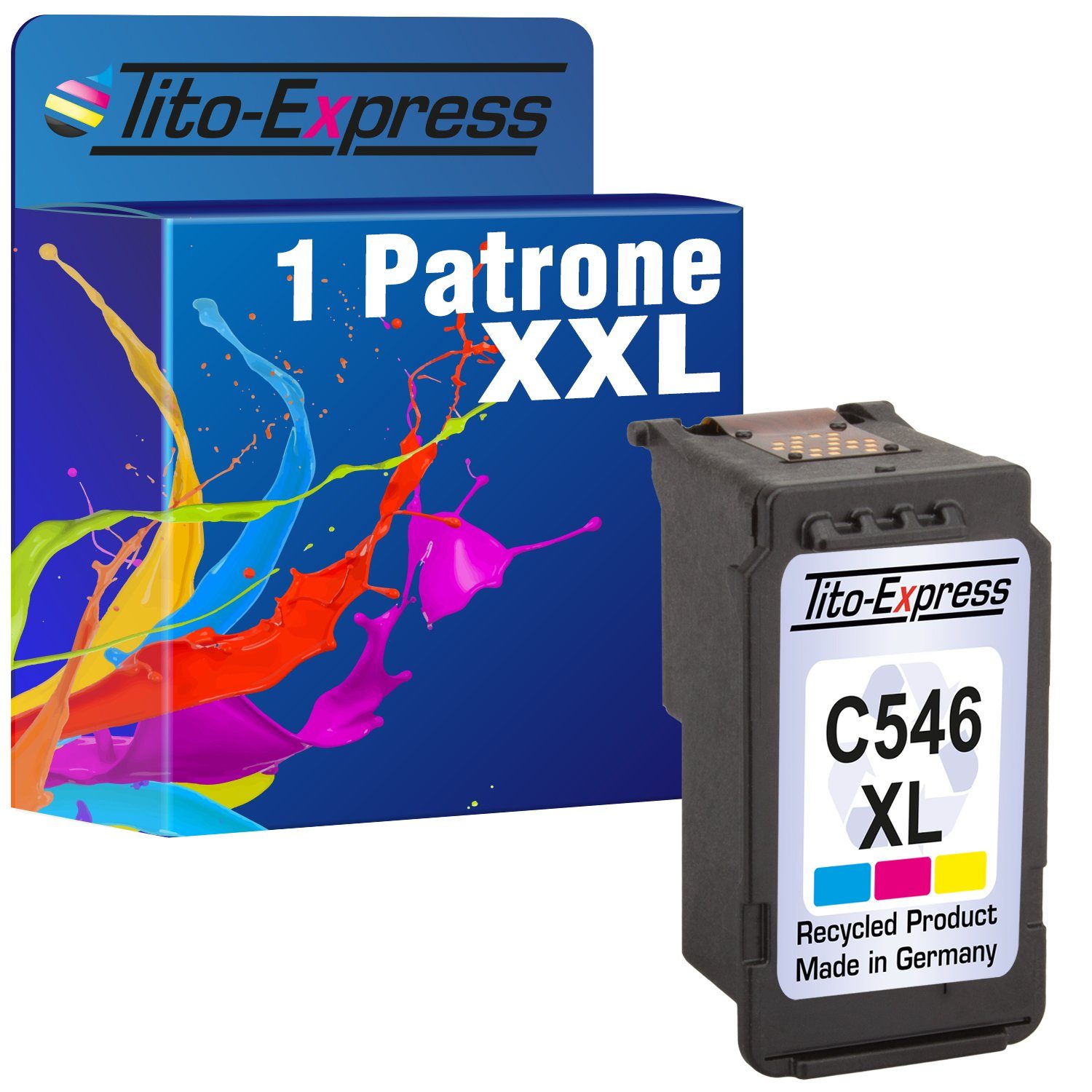 Tito-Express ersetzt Canon CL-546XL CL 546XL CL546XL PG-545XL Color Tintenpatrone (für Pixma TS3350 MG2550s TS3150 TR4550 MG3050 TR4551 MG2950 MX490)