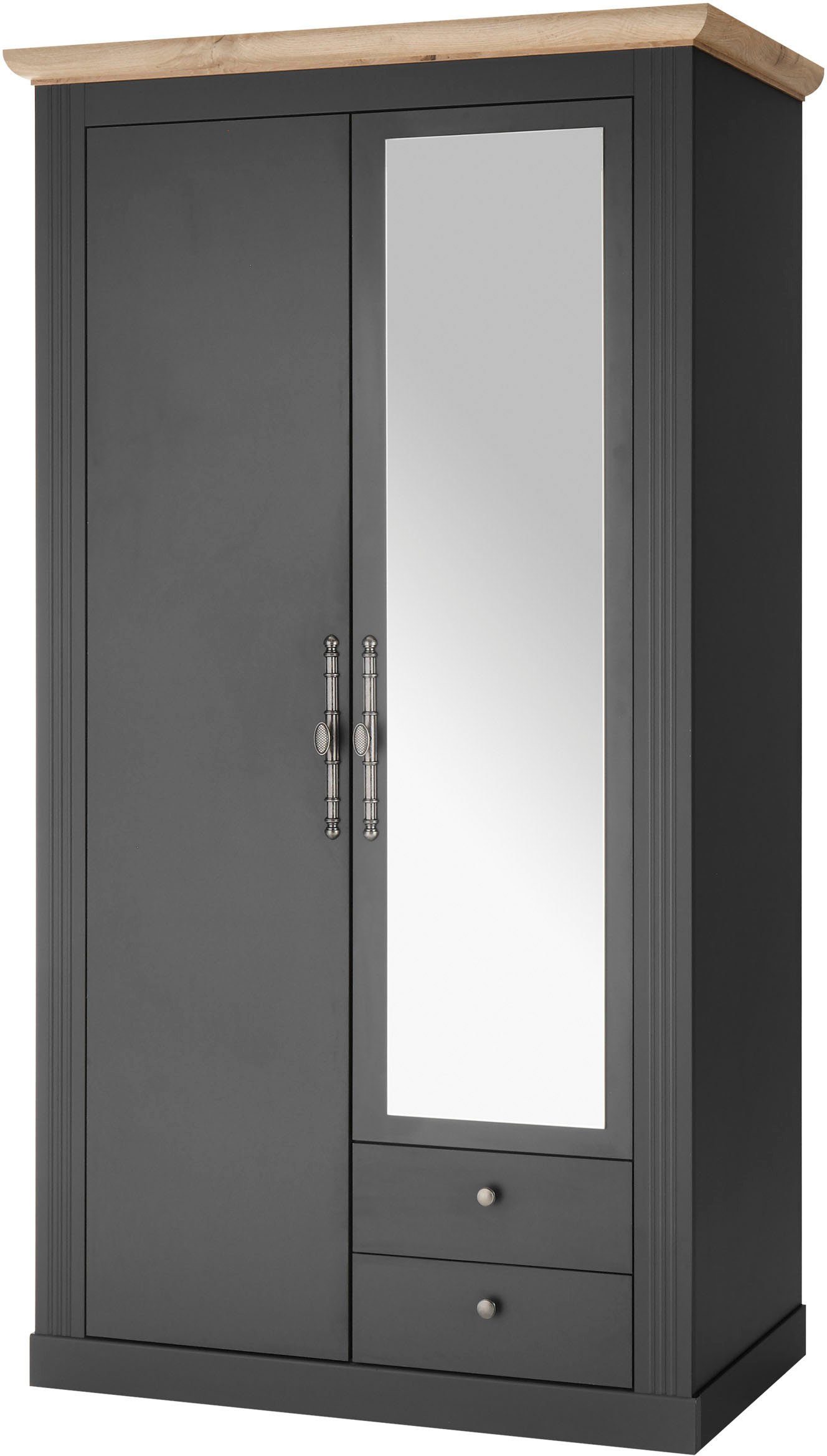 breit, Home exclusiv Kleiderschrank dunkel Grau affaire by WESTMINSTER 109 cm