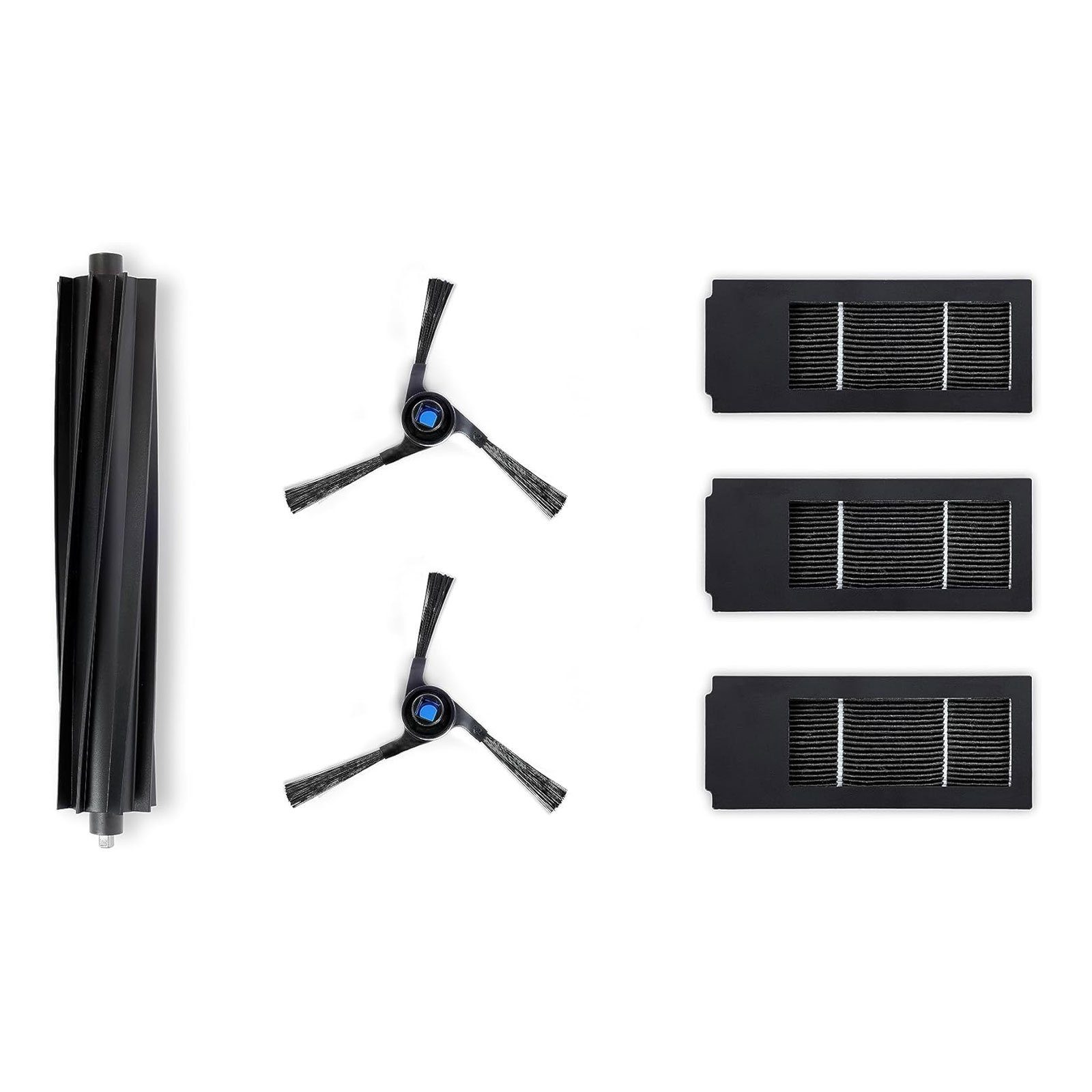 ECOVACS Staubsaugerbeutel X2, Drei antibakterielle Filter, Eine Hauptbürste aus Gummi,Komplettes Kit