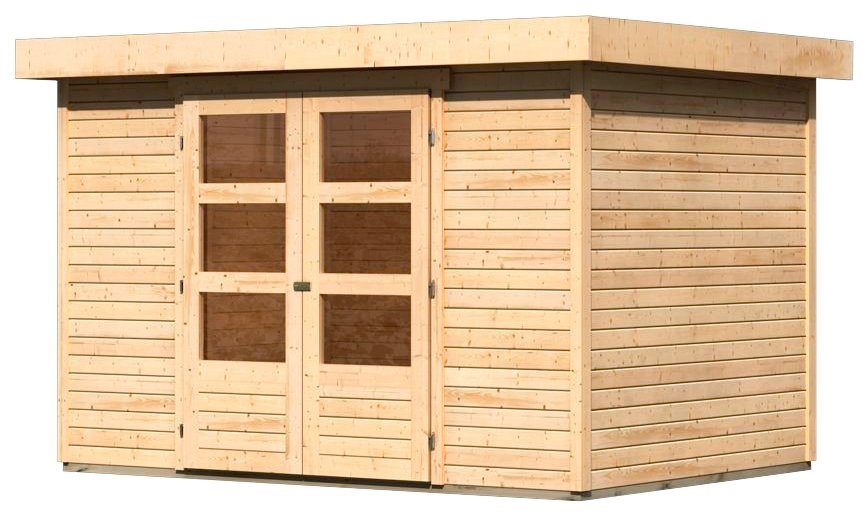 Thumbnail - Karibu Gartenhaus Arnis 4, BxT: 330x238 cm, naturbelassen oder terragrau