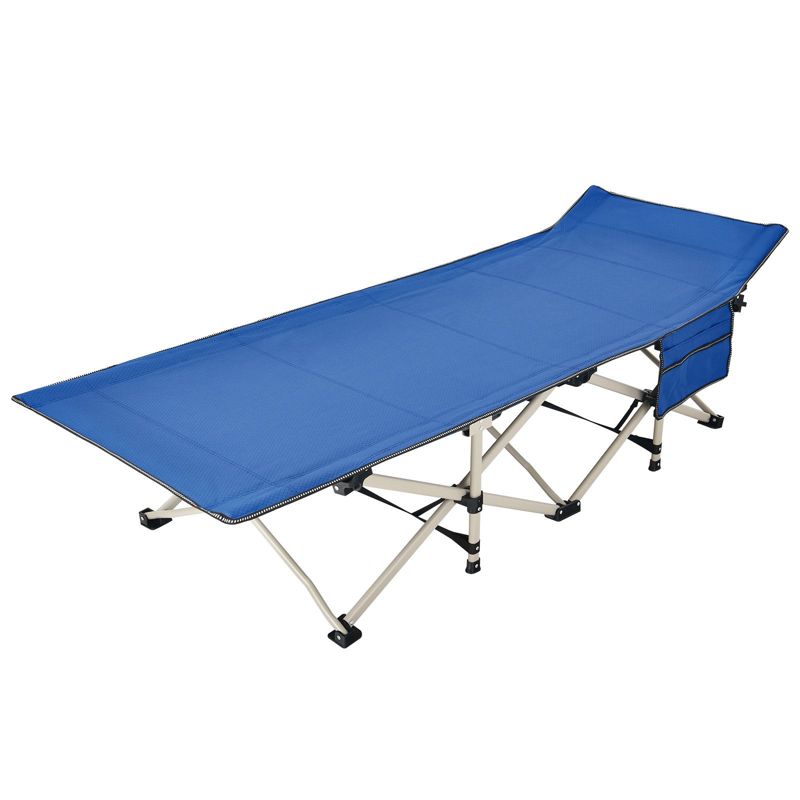 KOMFOTTEU Feldbett Campingbett klappbar mit Seitentasche günstig online kaufen