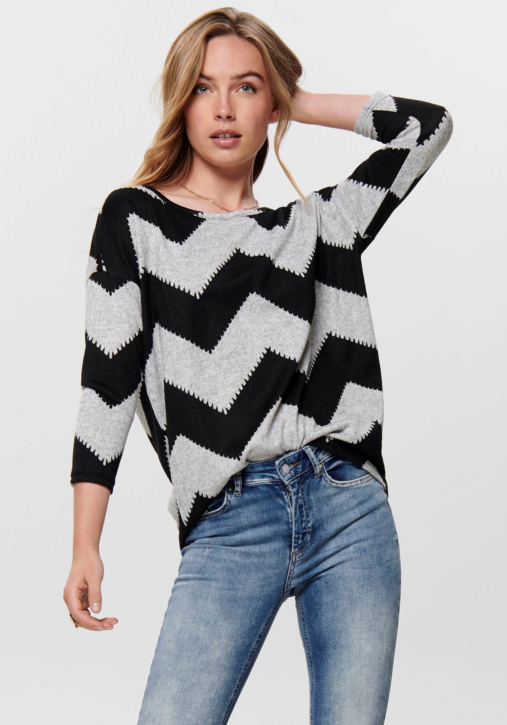 3/4-Arm-Shirt ONLELCOS 4/5 AOP TOP JRS