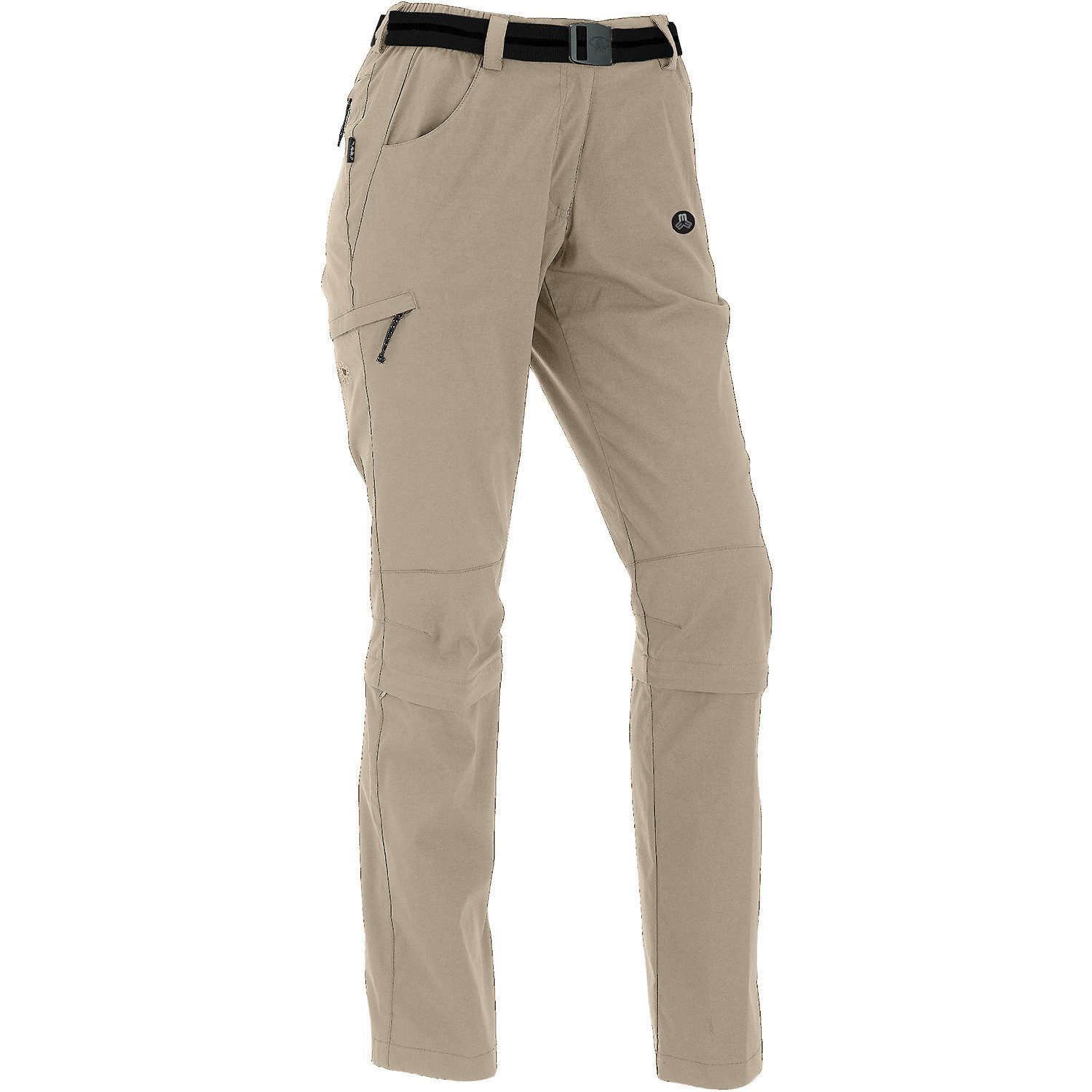 Bundfaltenhose Trail II - Zipp off zu Capri-e SAND