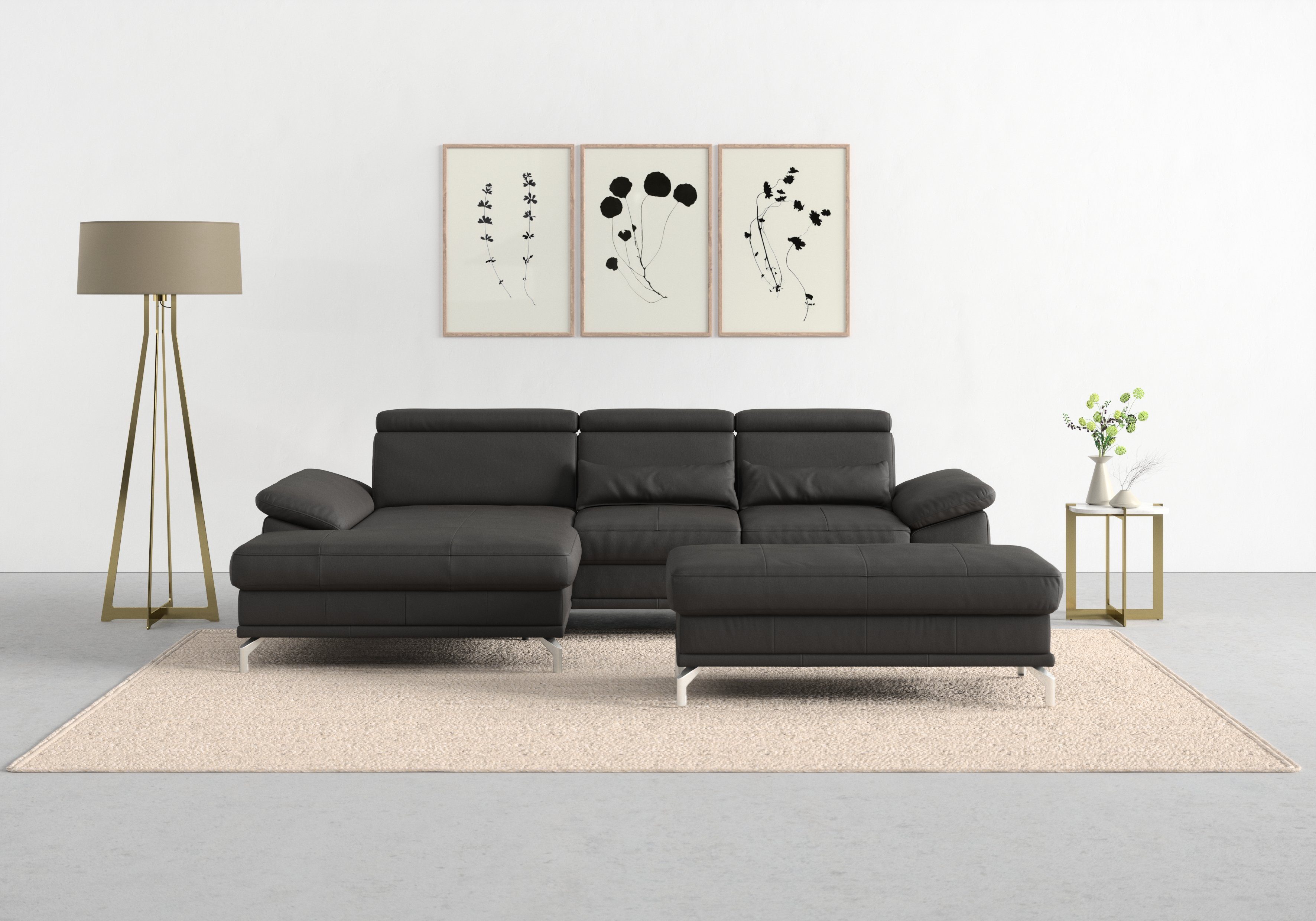 sit&more Ecksofa Cabrio L-Form, mit Sitztiefenverstellung, günstig online kaufen