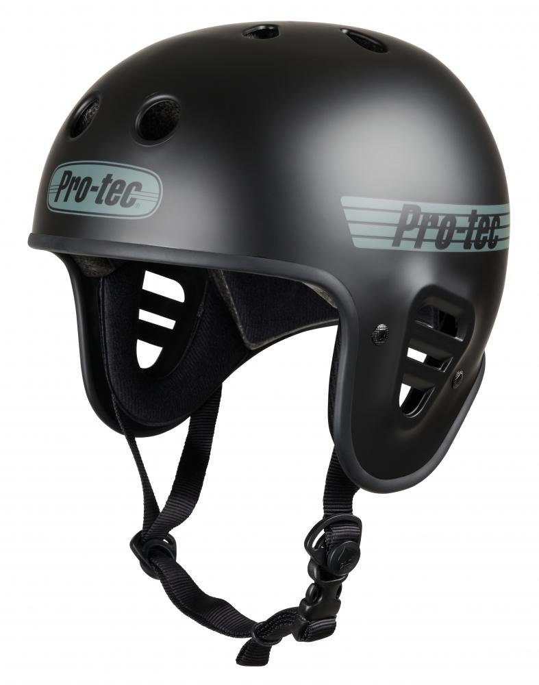 pro.tec (52-54) Pro-Tec XS Certified Schwarz Cut Helm Protektoren-Set matt Full