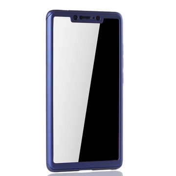 König Design Handyhülle Xiaomi Mi 8 SE, Xiaomi Mi 8 SE Handyhülle 360 Grad Schutz Full Cover Blau