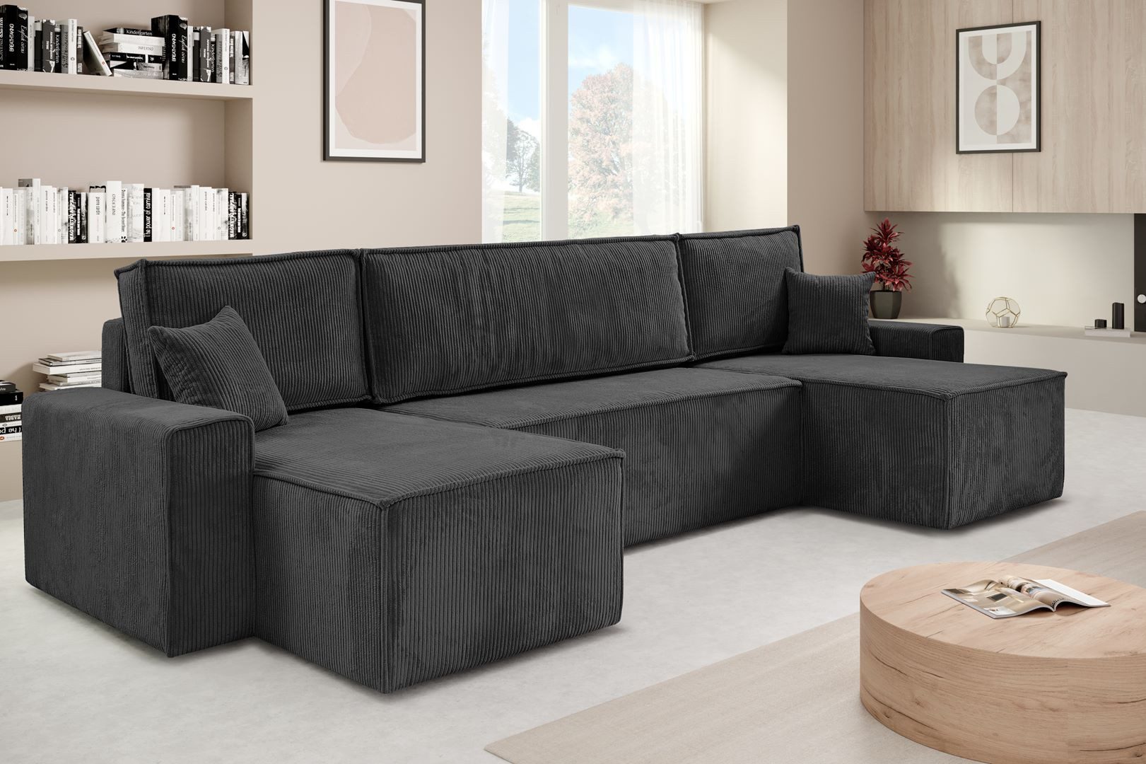 Beautysofa Ecksofa mit Bettkasten, im Cordstoff günstig online kaufen