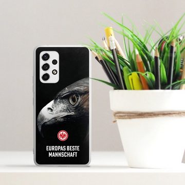 DeinDesign Handyhülle Eintracht Frankfurt Offizielles Lizenzprodukt Europameisterschaft, Samsung Galaxy A53 5G Silikon Hülle Bumper Case Handy Schutzhülle