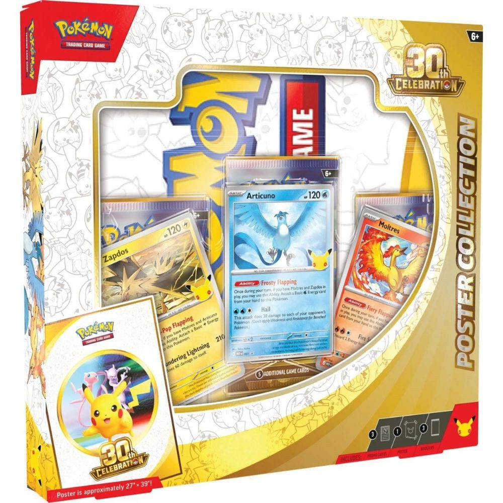 The Pokémon Company International Sammelkarte Pokemon 30 Jahre Poster Kollektion DE