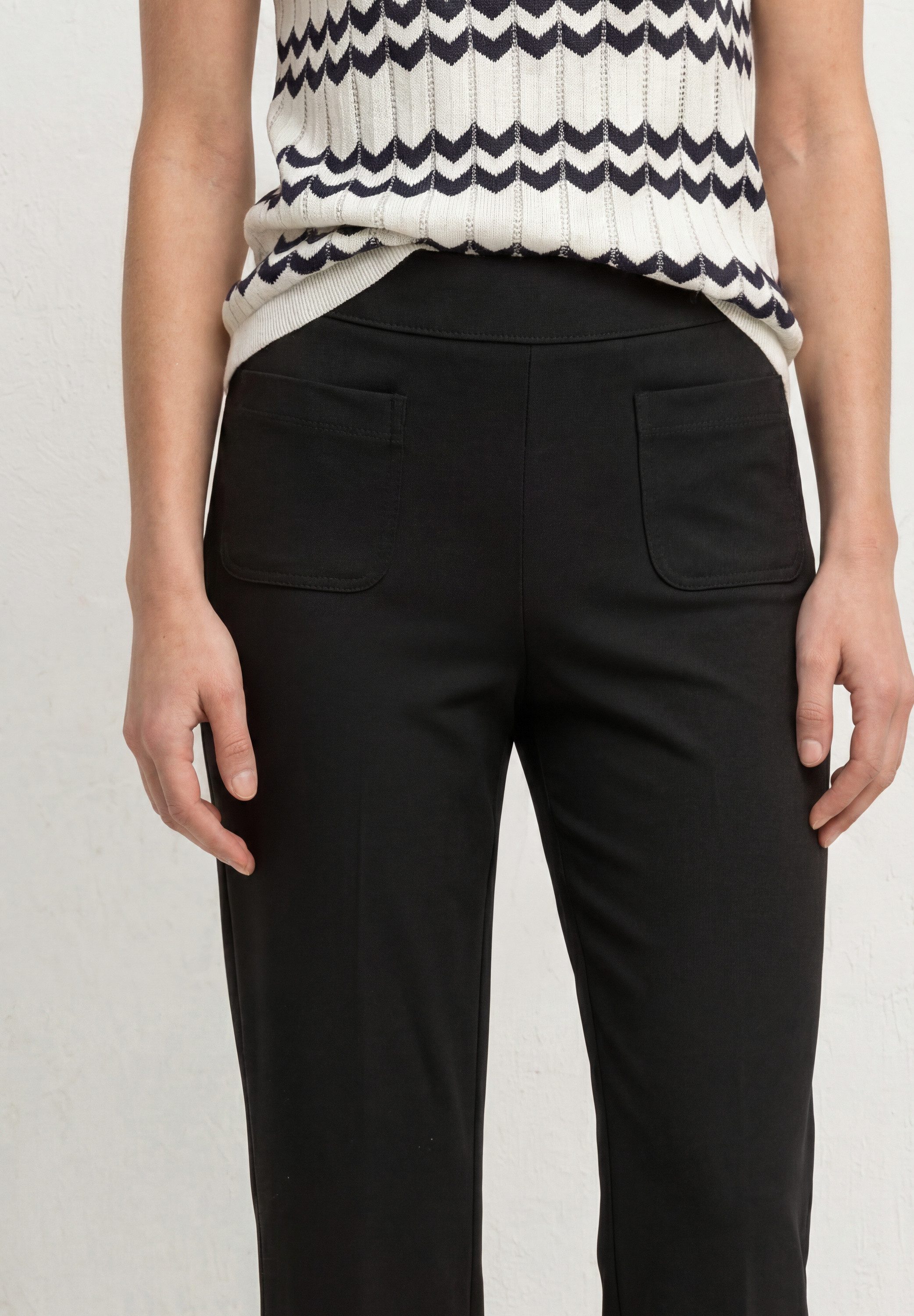 STREET ONE Jerseyhose Style Amalia mit Gummizug und Stretch / Viskose