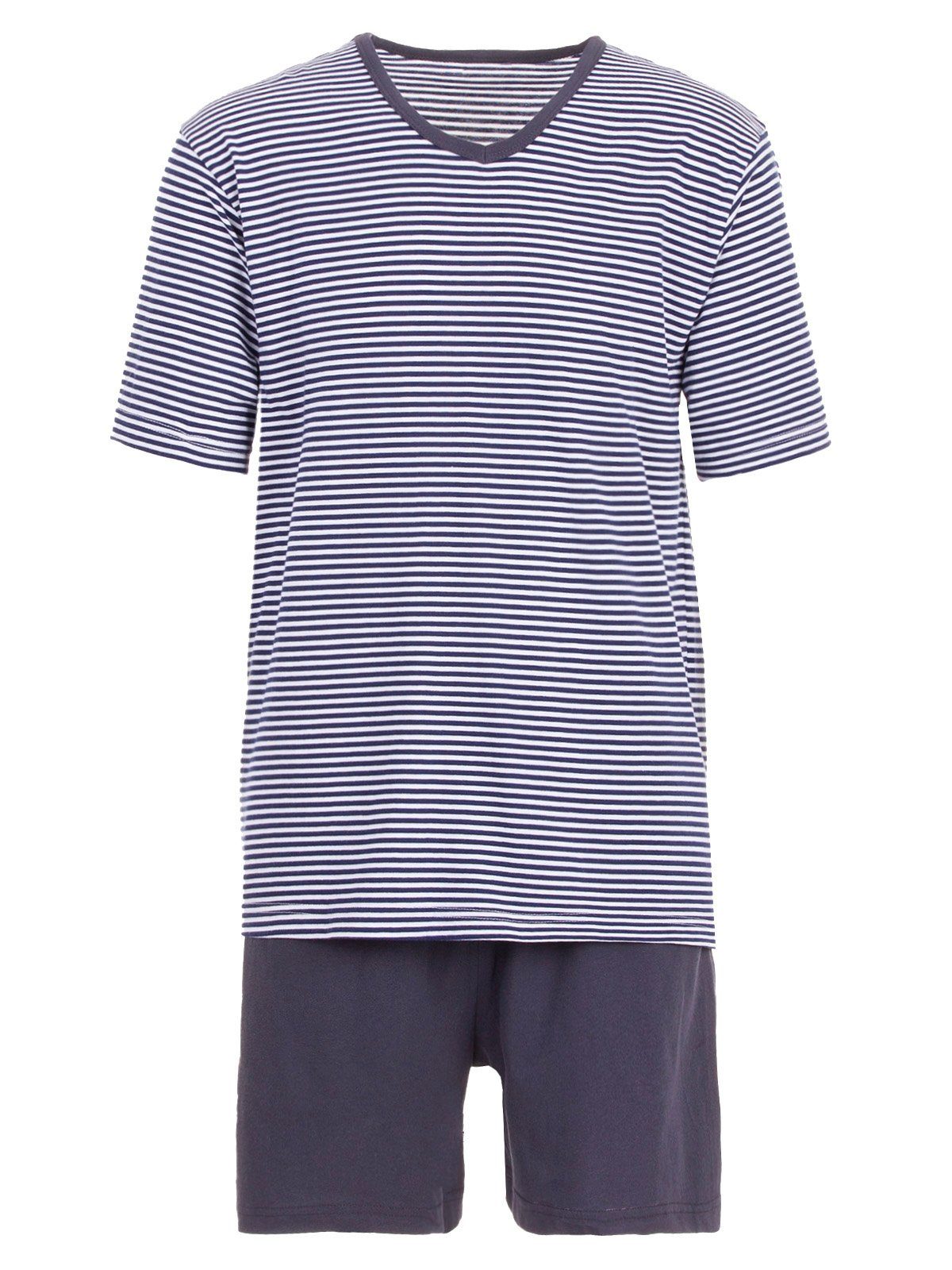 Schlafanzug Pyjama Set Shorty - V-Neck
