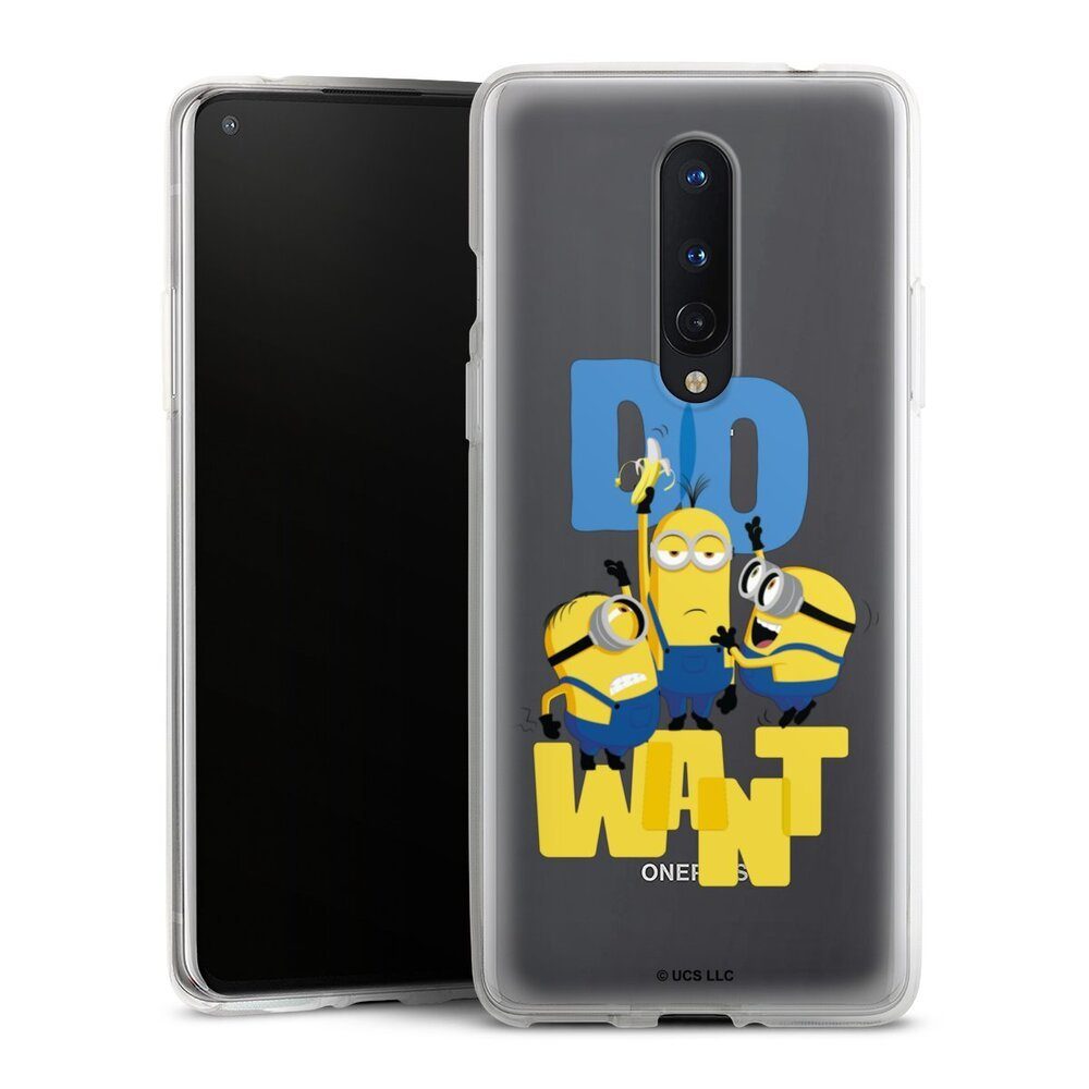 DeinDesign Handyhülle Minions Banane Film Minions Do Want, OnePlus 8 Silikon Hülle Bumper Case Handy Schutzhülle Smartphone Cover