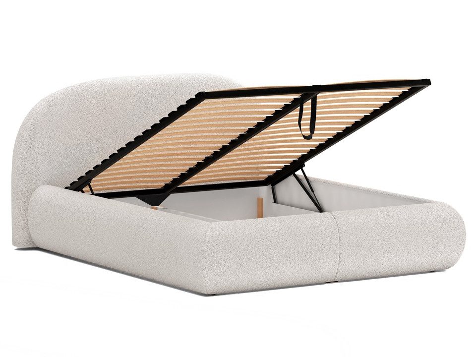 Beautysofa Polsterbett mit Bettkasten und Rahmen MOTTI, 140, 160 oder 180cm, mit oder ohne Matratze – Bild 4 von 5