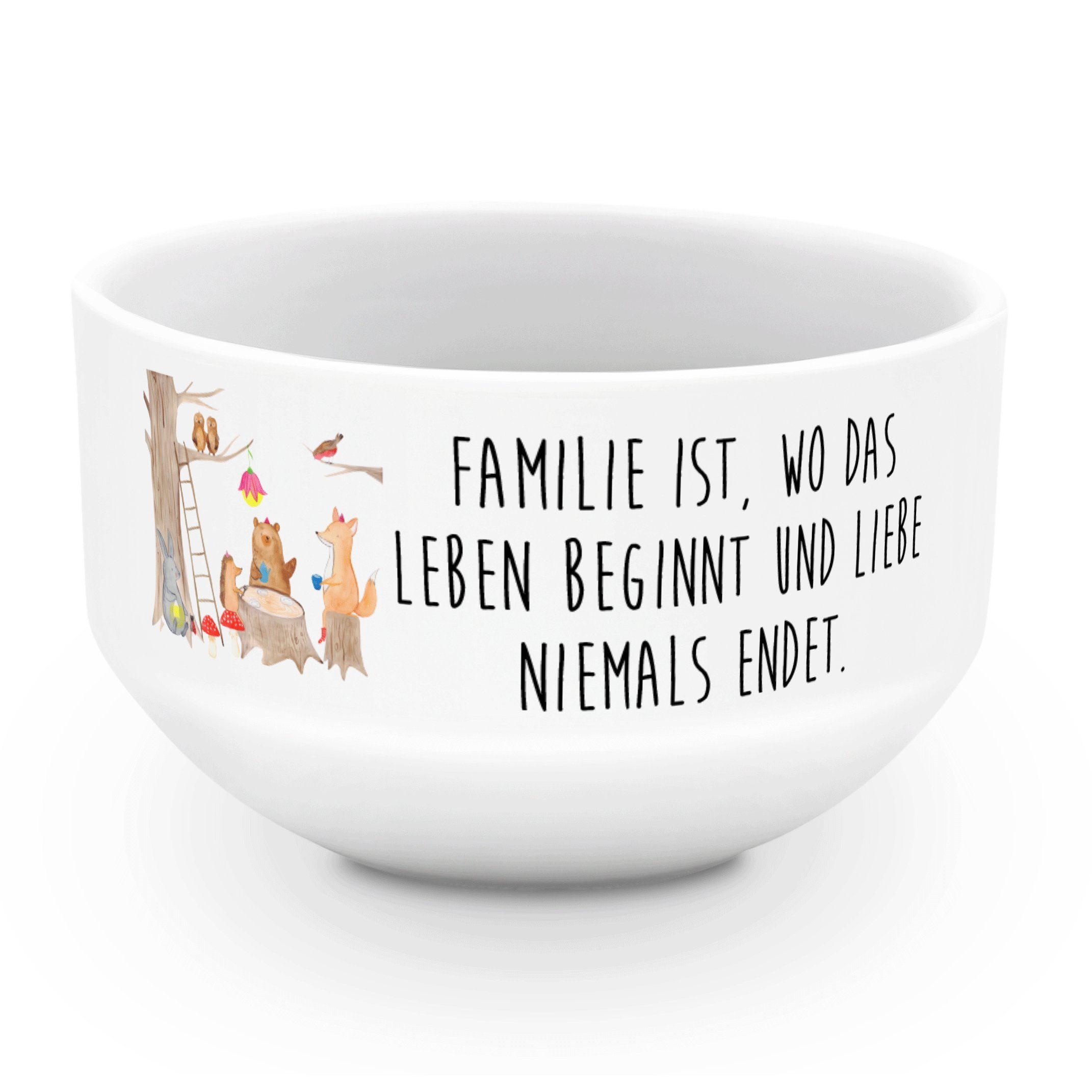 Mr. & Mrs. Panda Müslischale Waldtiere Picknick Weiß Geschenk