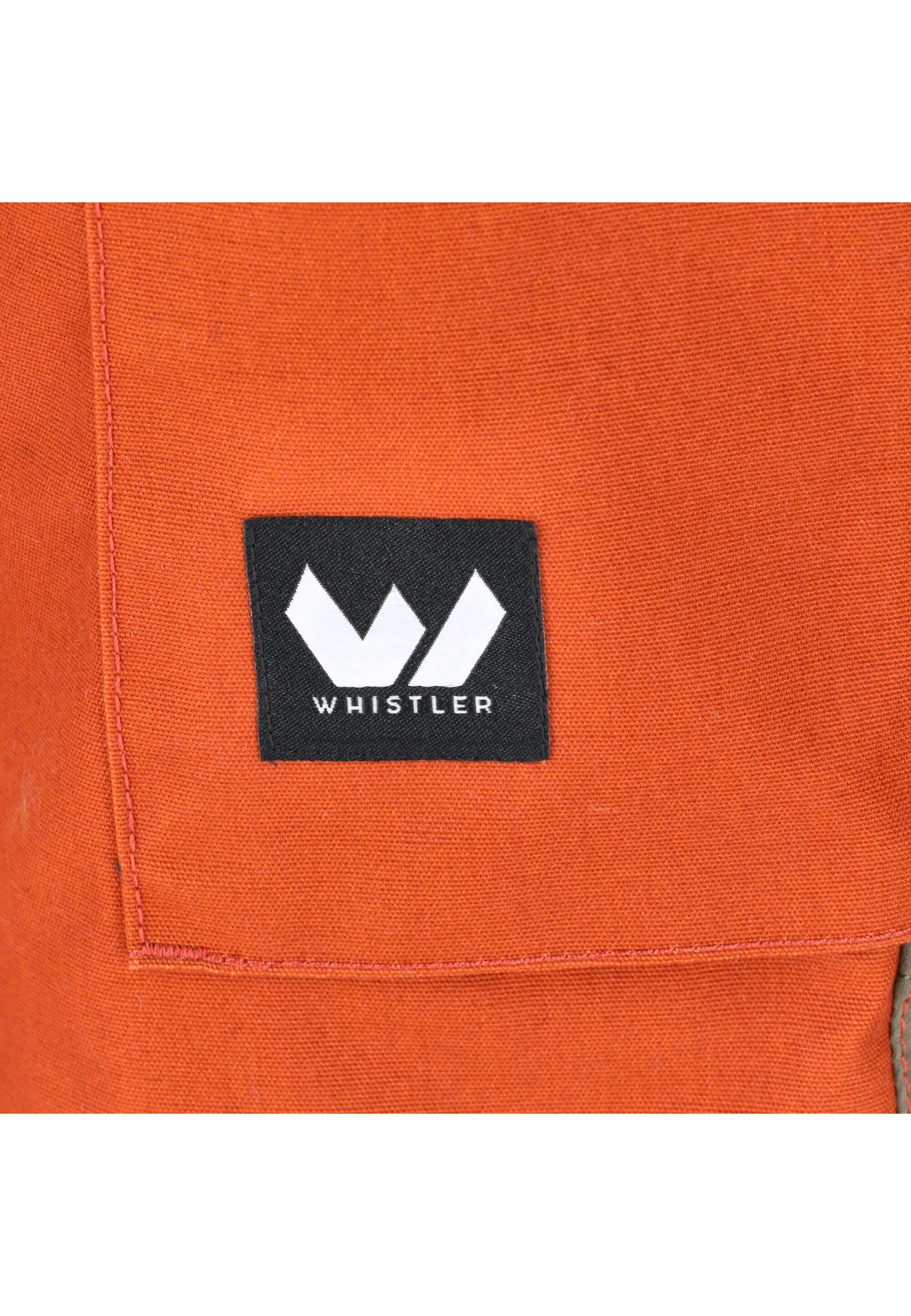 Materialmix orange-grün atmungsaktivem ROMMY WHISTLER Shorts mit