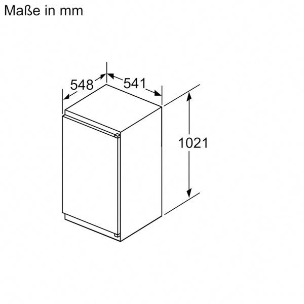 BOSCH Einbaukühlschrank 102,1 2 Serie KIL32NSE0, cm cm 54,1 breit hoch