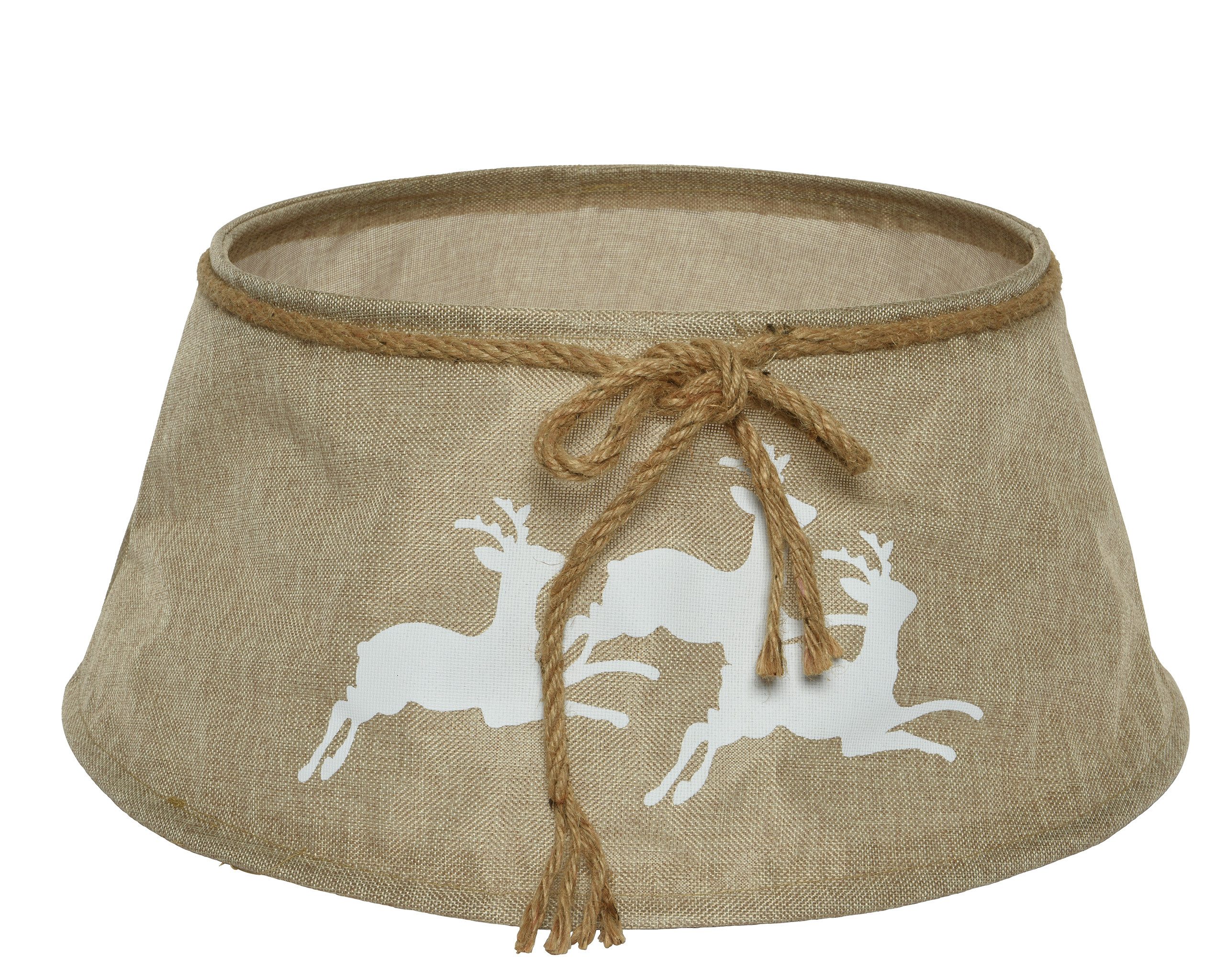 Kaemingk Weihnachtsbaumdecke, Weihnachtsbaumrock aus Jute 56x25cm 1 Stück Braun