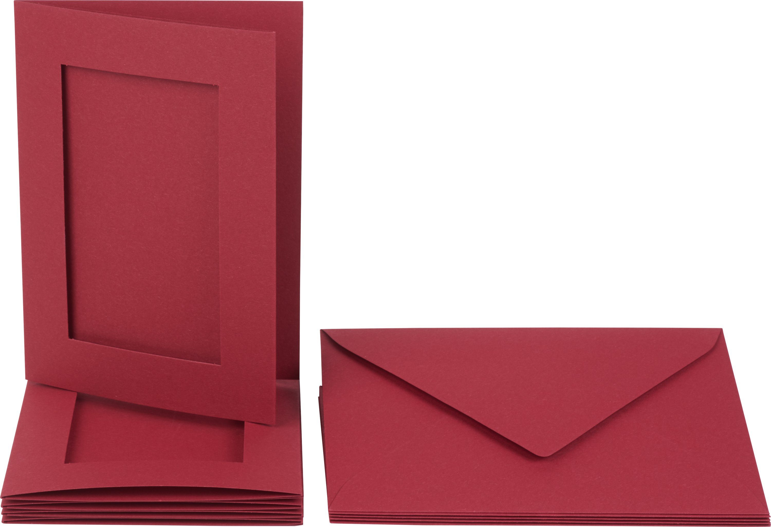 Folia Grußkarte Passepartout, 10 Teile