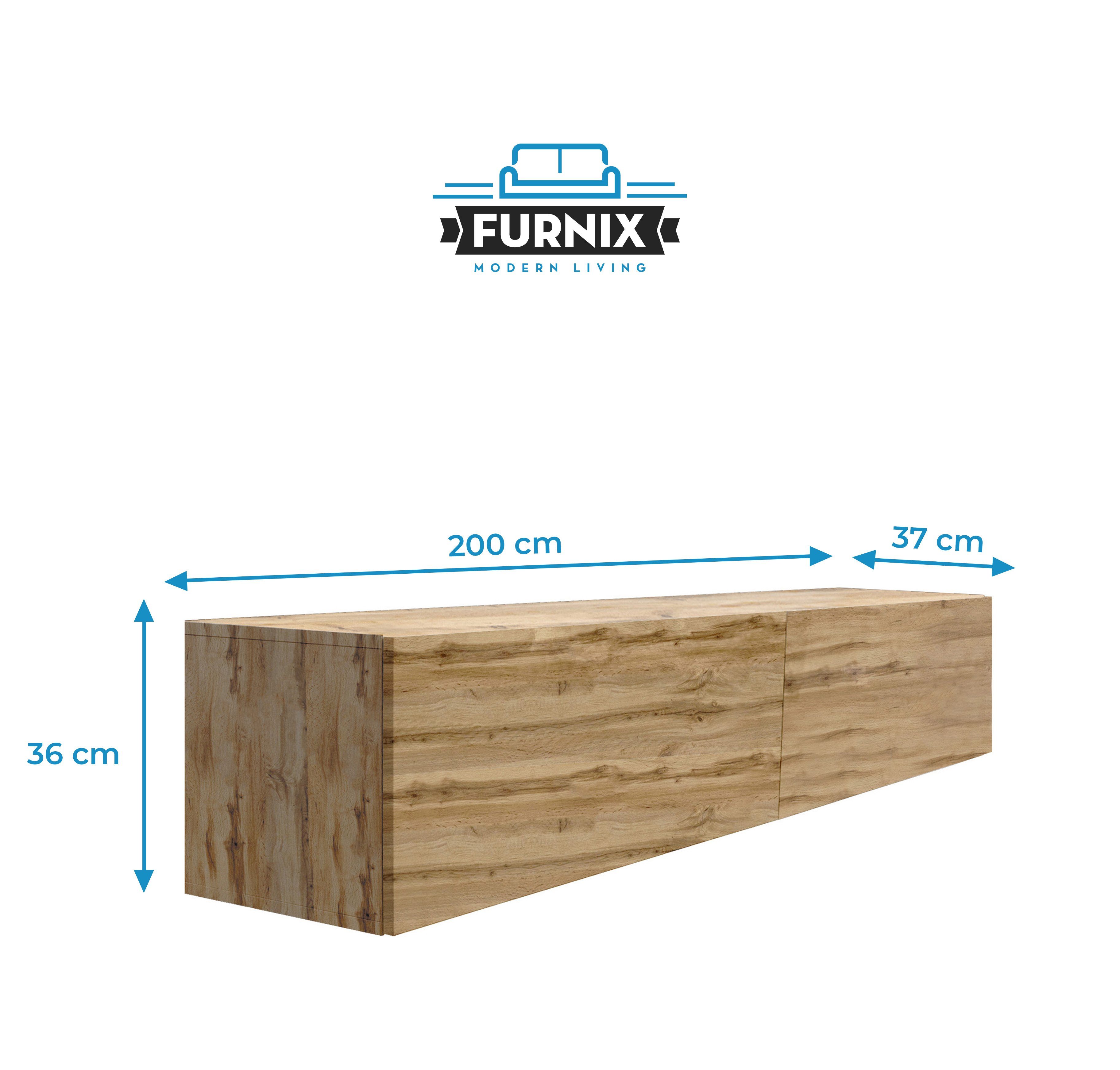 cm, T37 x RTV-Schrank Wotan H36 Lowboard x TV-Schrank COLGARS Wandmontage M9 Furnix Hängendes B200