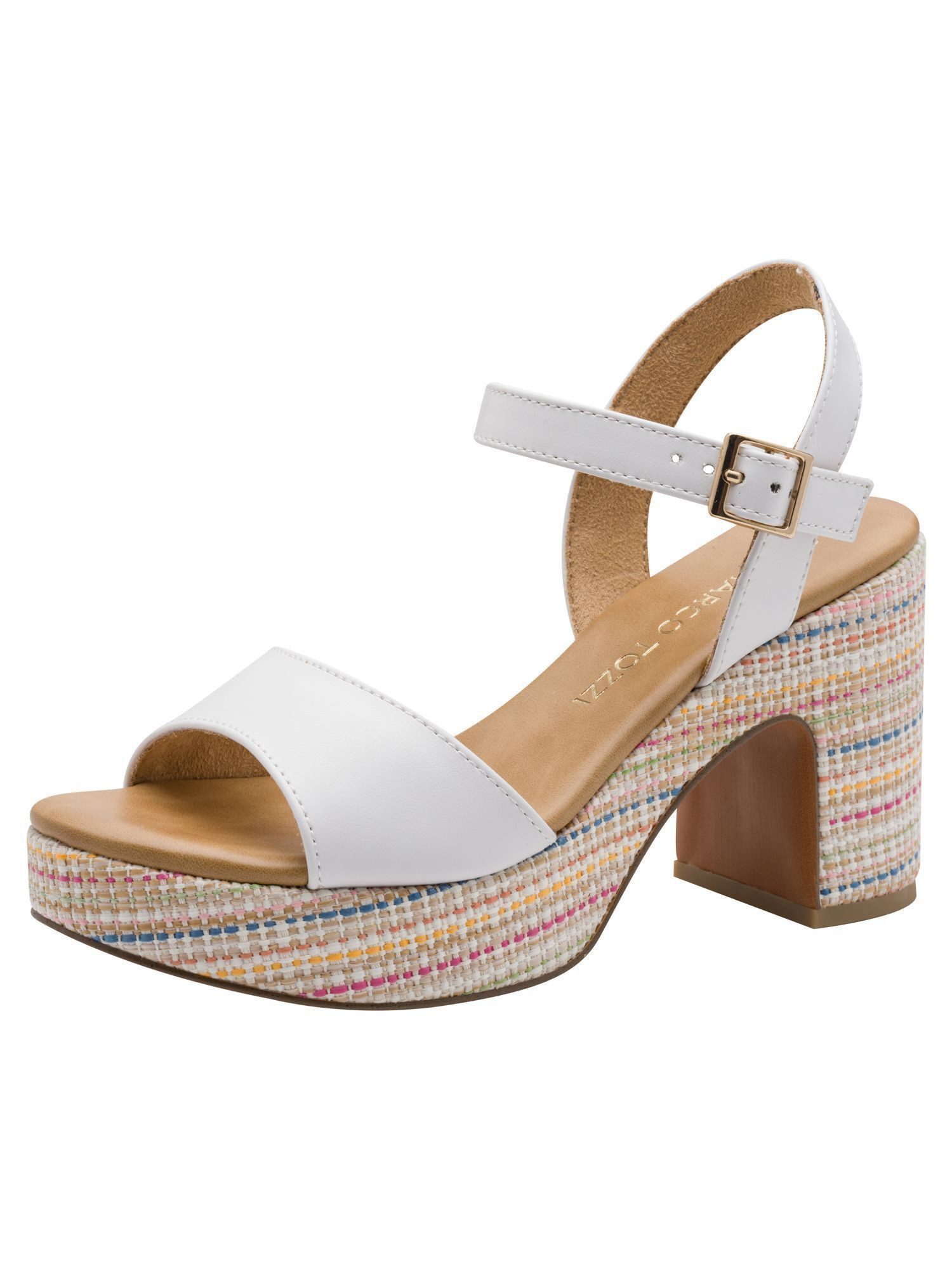 MARCO TOZZI FEEL mit Blockabsatz Blockabsatz 2-28008-42 Sandale FEEL