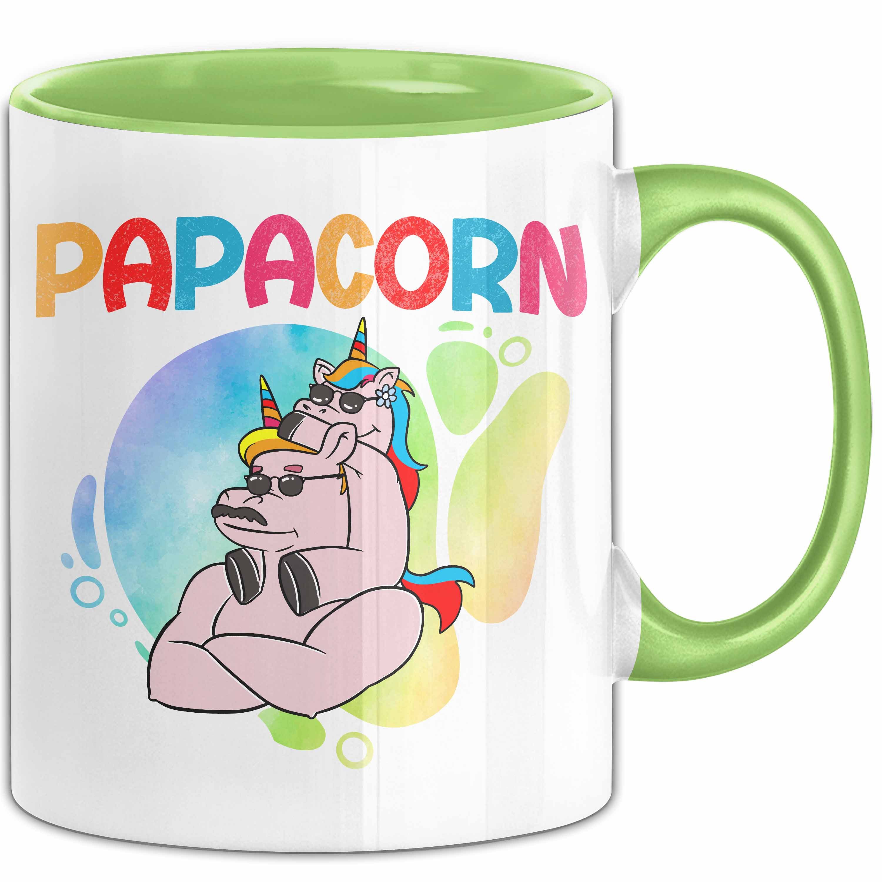 Tasse Papacorn Tasse Geschenk Zum Vatertag Von Tochter Sohn Einhorn Becher