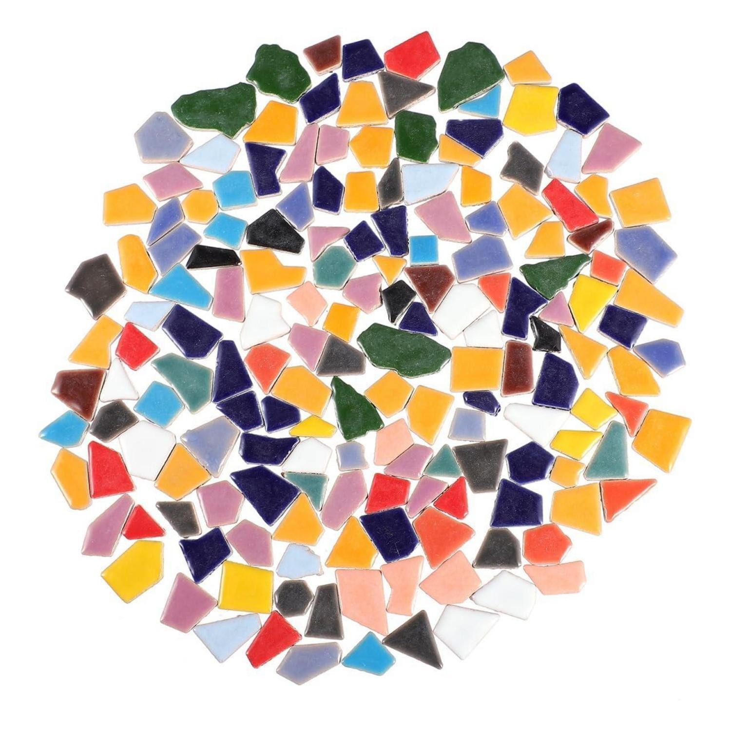 LuxusKollektion Kreativset Mosaiksteine Keramik 200g bunt Bruchmosaik DIY