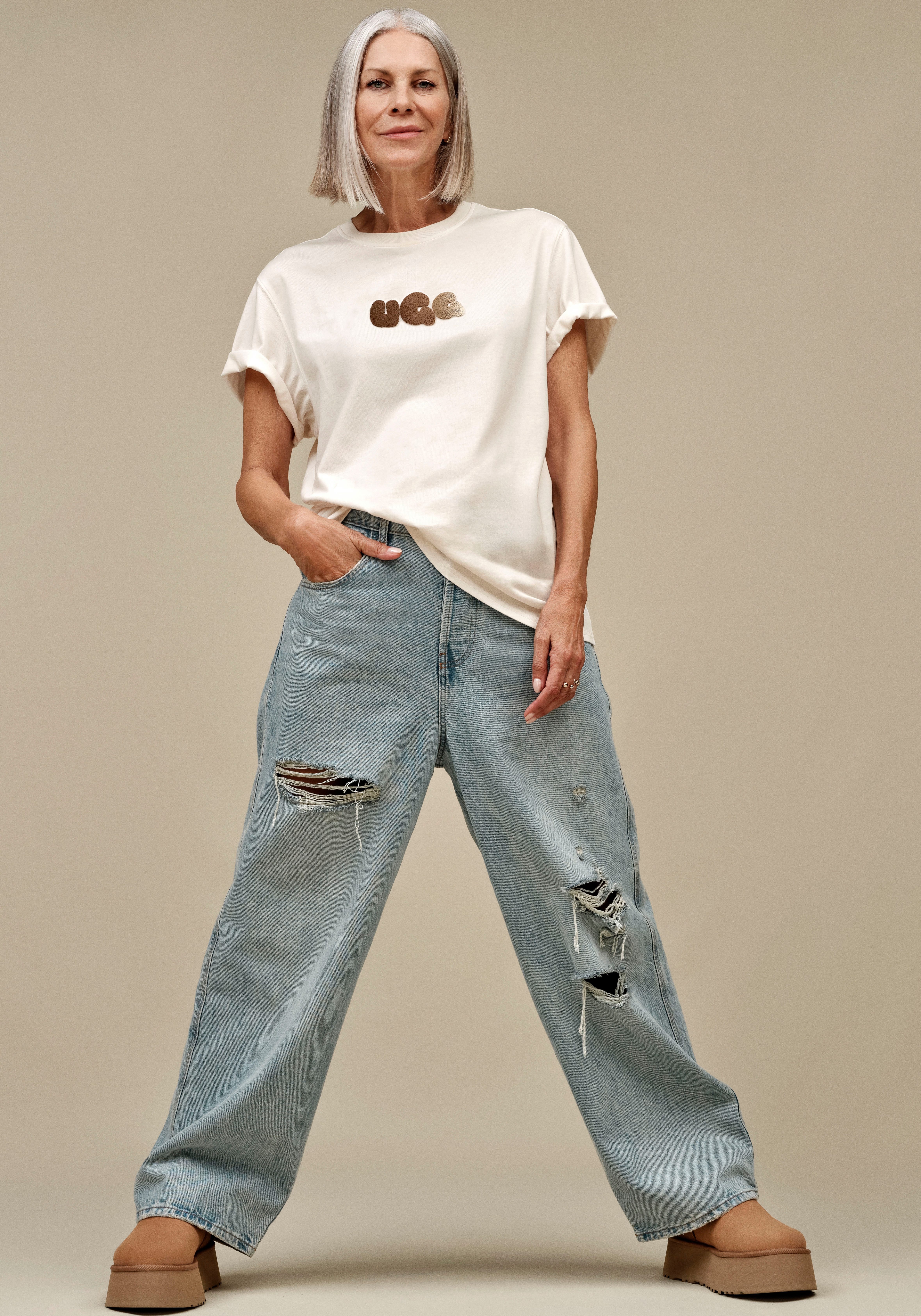 UGG T-Shirt Bubble Logo Tee Mit günstig online kaufen