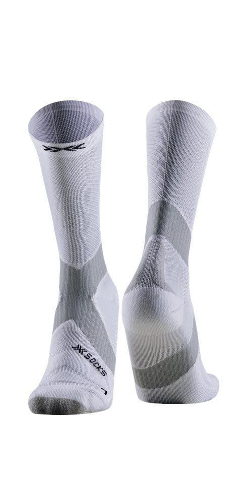 X-Socks Socken Radsocke Bike Expert Crew 2025 weiss/grau Herren - 1 Paar