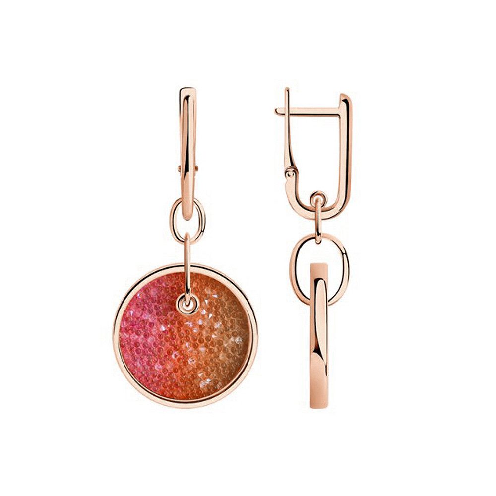SOKOLOV Jewelry Paar Ohrhänger Ohrringe aus 925 Silber vergoldet mit Kristallen (Set, 2-tlg), 925 Sterling Silber Silberschmuck für Damen