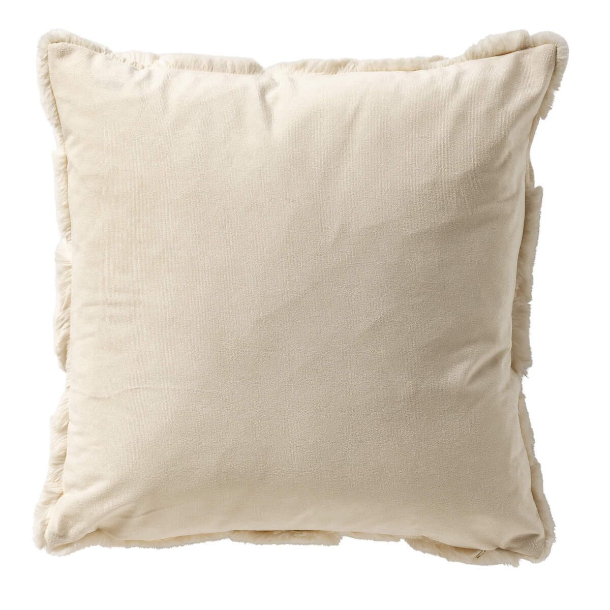 Dutch Decor Kissenhülle 'Pom' 45 x 45 cm Cannoli Cream - Beige günstig online kaufen