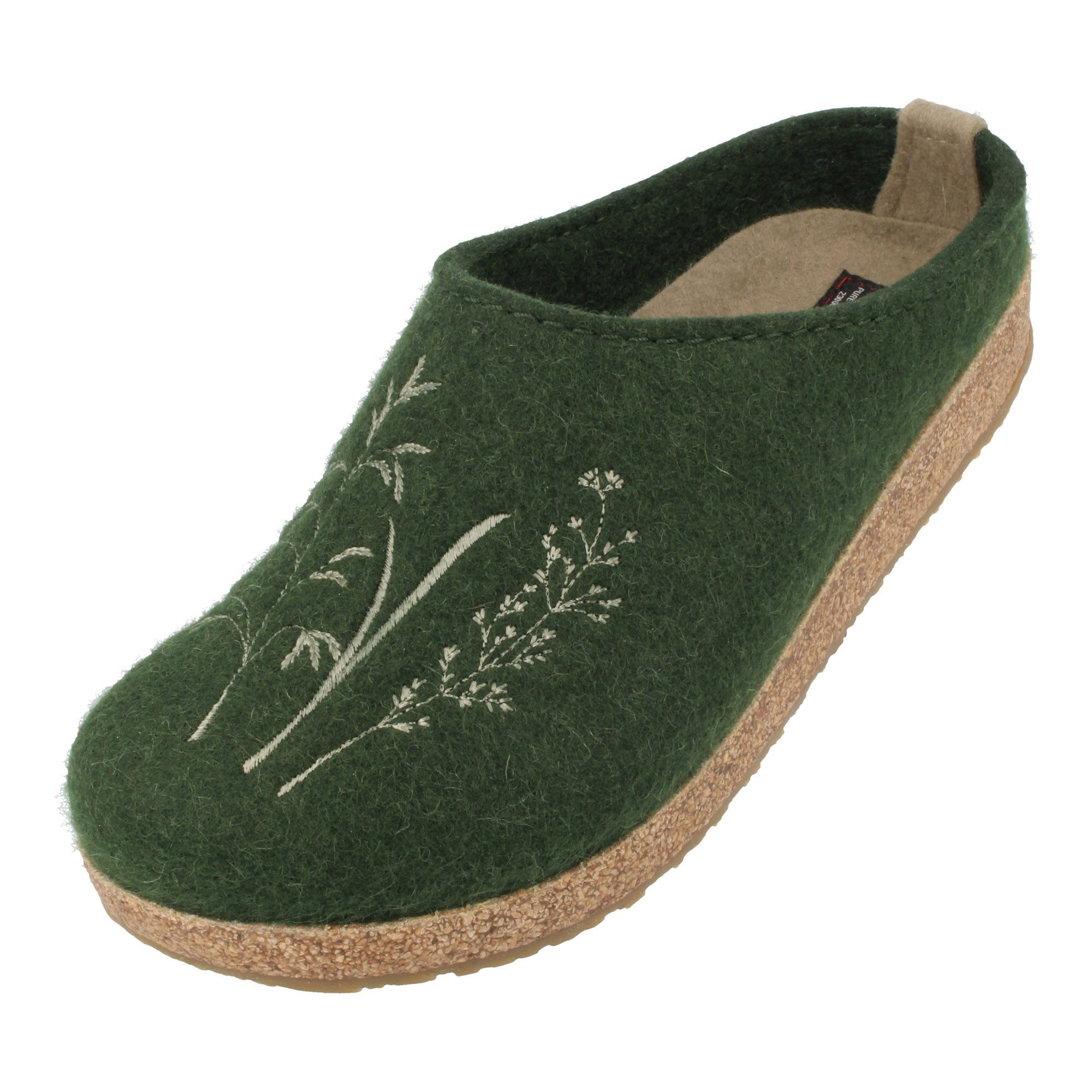 Haflinger Grizzly Meadow Filzclog aus reinem Wollfilz Unisex Hausschuh