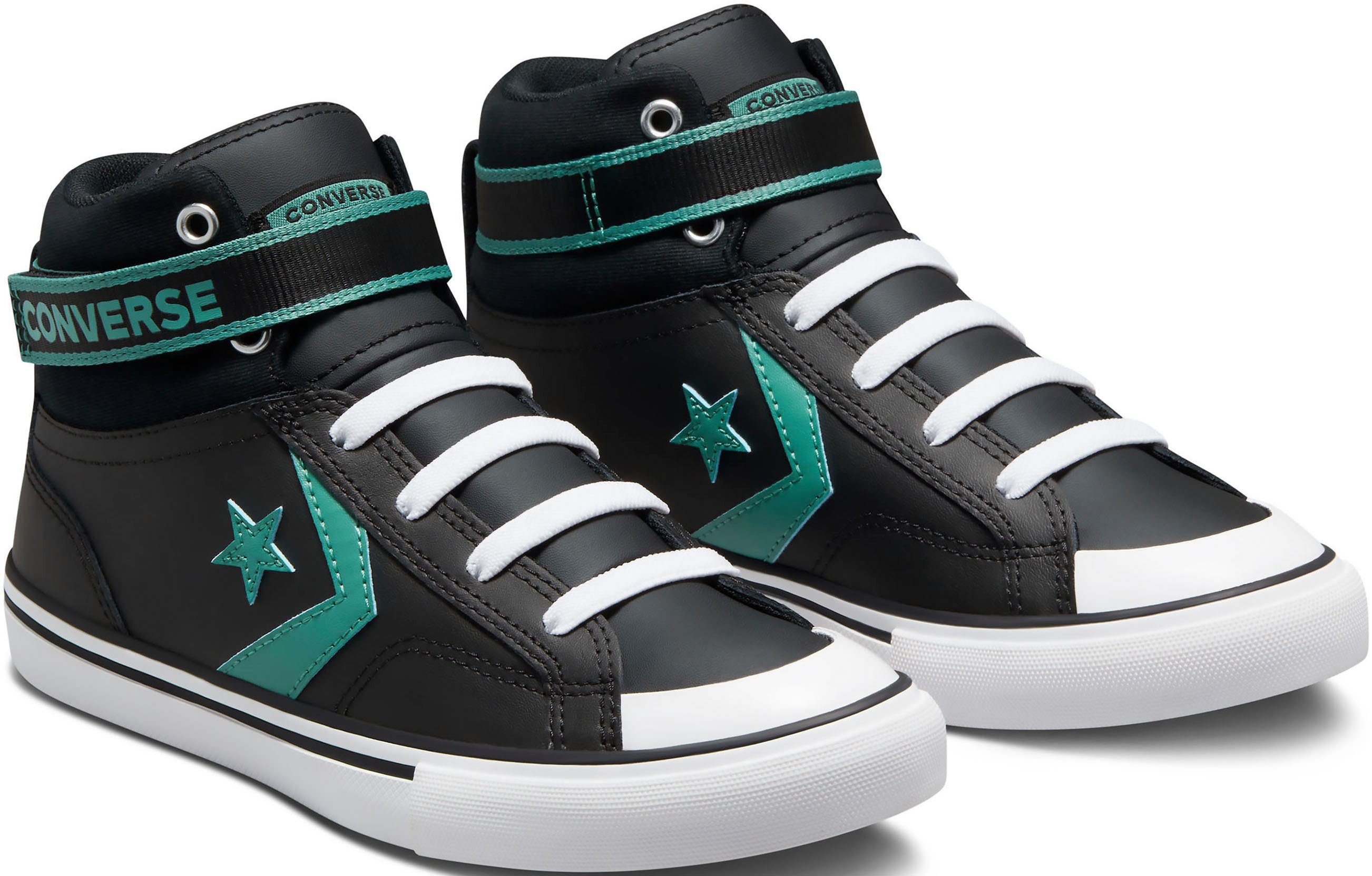 Converse PRO BLAZE STRAP 1V EASY-ON VARSITY Sneaker, Weiches Obermaterial  aus Leder und Textil