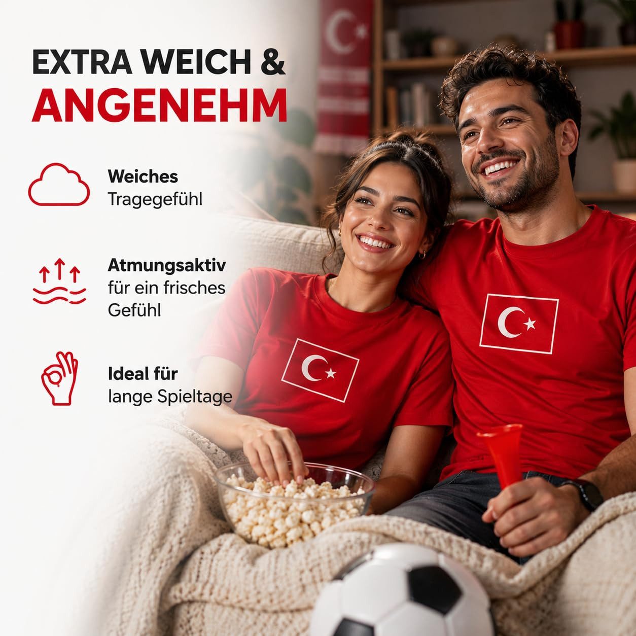 TK Gruppe Fußballtrikot Türkei WM 2026 Fan T-Shirt – Türkiye Trikot Fußball Weltmeisterschaft