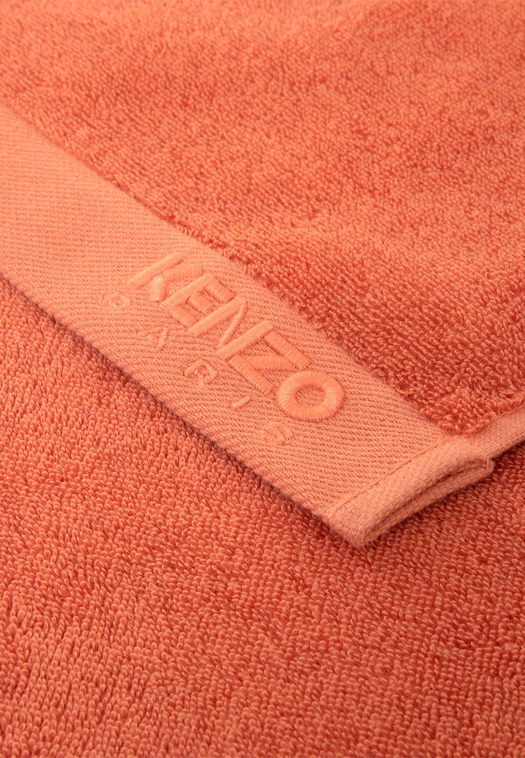 Handtücher Kz MAISON Handtuch, mit Label-Applikationen Iconic APRICOT KENZO