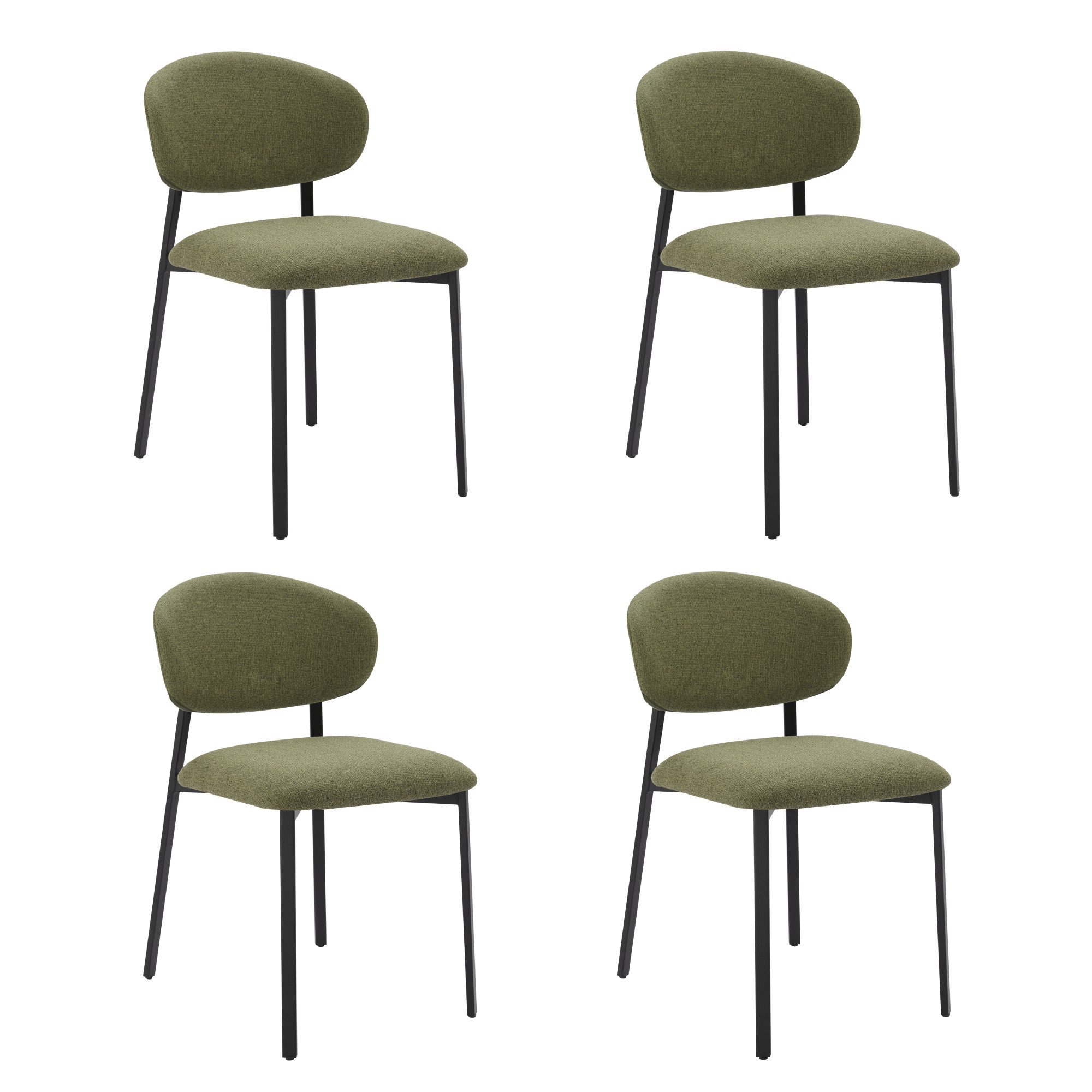 CHITA Polsterstuhl (Set, 4 St), 4-Fuß-Stuhl, Esszimmerstuhl, Verstellbare F günstig online kaufen