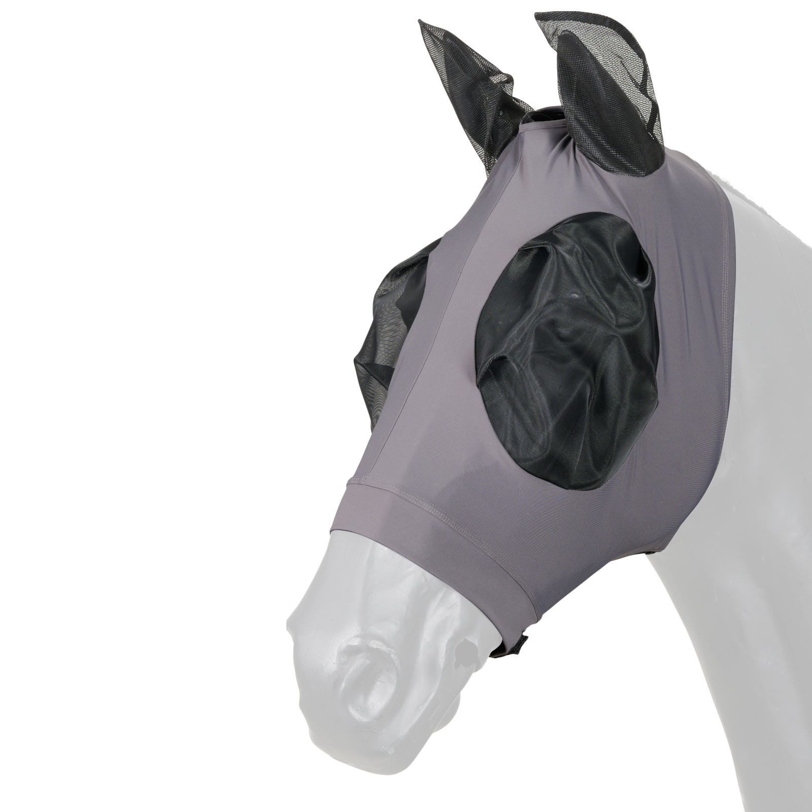 CATAGO Fliegenmasken Insektenmaske für Pferde, Farbe: Asphalt, Warmblut / Full