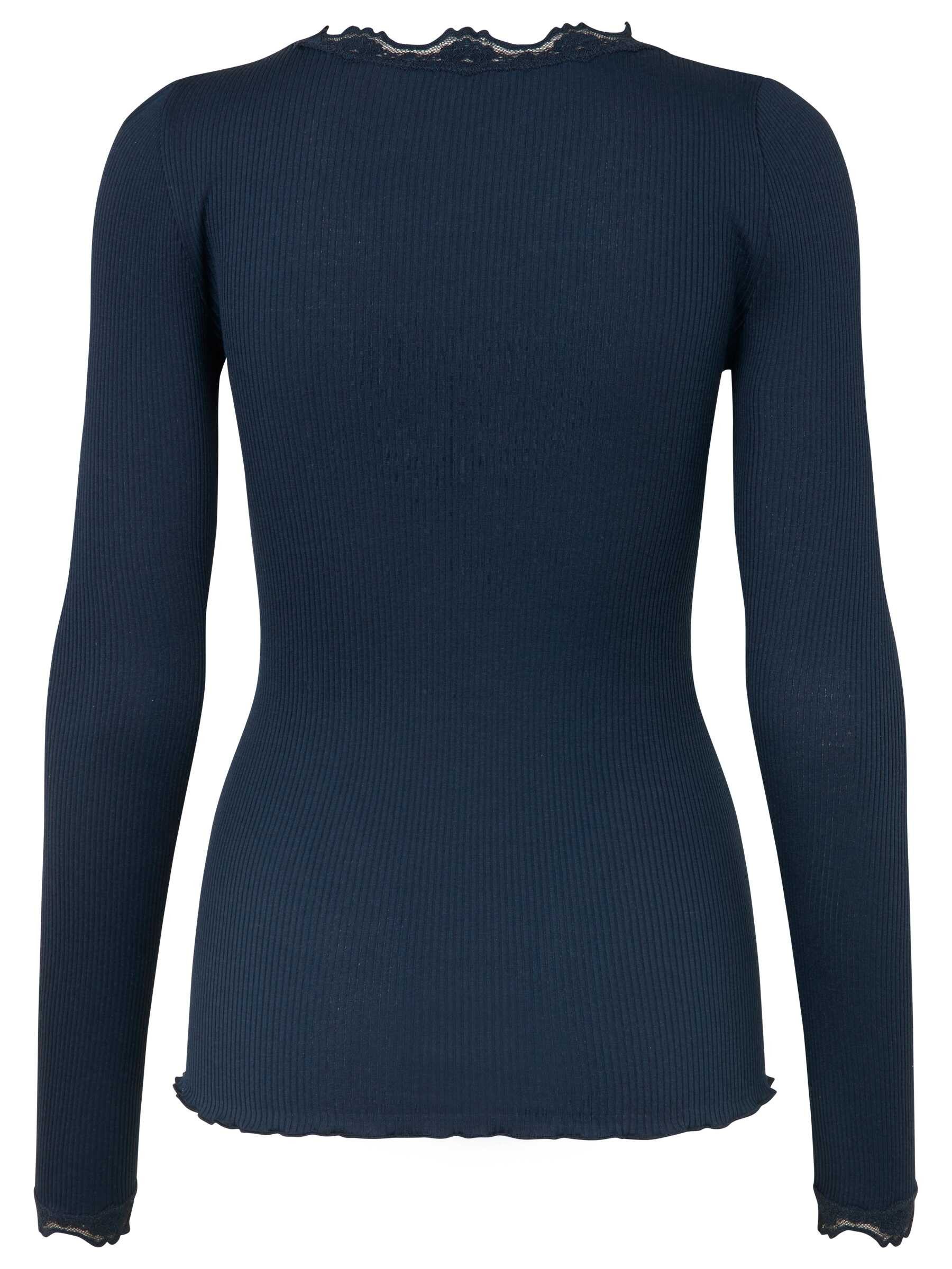 rosemunde Longsleeve Babette silk shirt mit Seide Langarm, mit Spitze, feminin, bequem, Seidenmix – Bild 2 von 3