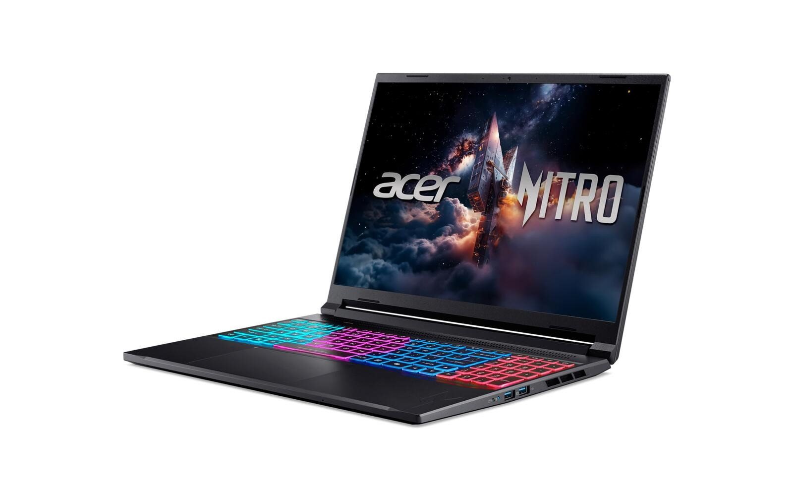 Acer Nitro V 16S Intel Core 7 240H 5,2 GHz RTX 5060 1TB SSD 16GB RAM Laptop Gaming-Notebook (40,6 cm/16 Zoll, Intel Core 7 240H, GeForce RTX 5060, 16 GB, 1000 GB SSD, 180 Hz WUXGA IPS 16:10 Display, HD Webcam, 4x USB 3.2)